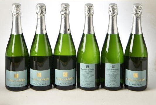 Champagne Eric Legrand Blanc de Blancs 2008 Labeled for Belliard 6 bts OWC IN BOND