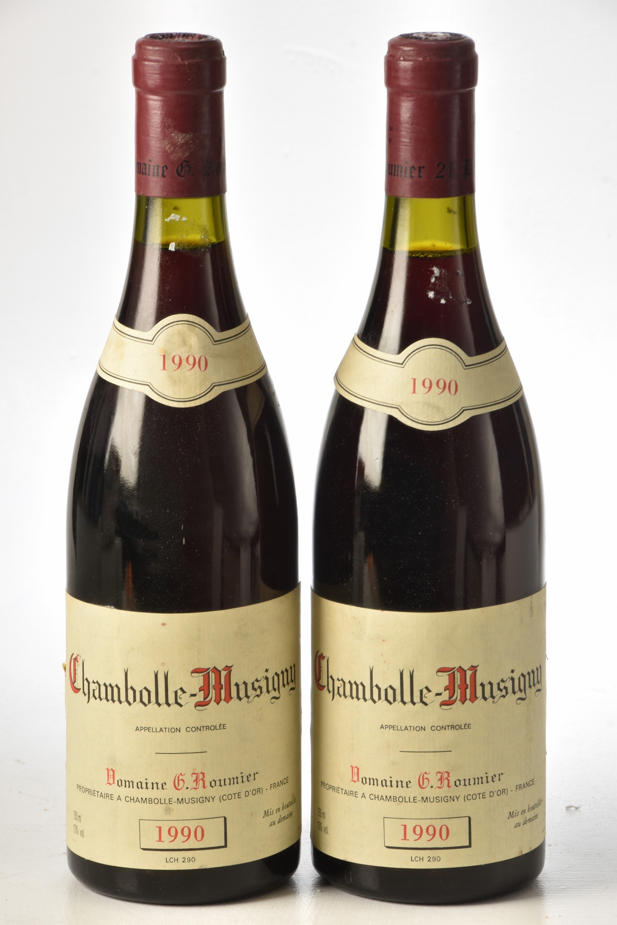 Chambolle Musigny 1990 Domaine Roumier 2 bts