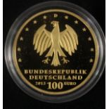 100 Euro Goldmünze 2013, UNESCO Welterbe Gartenreich Dessau-Wörlitz