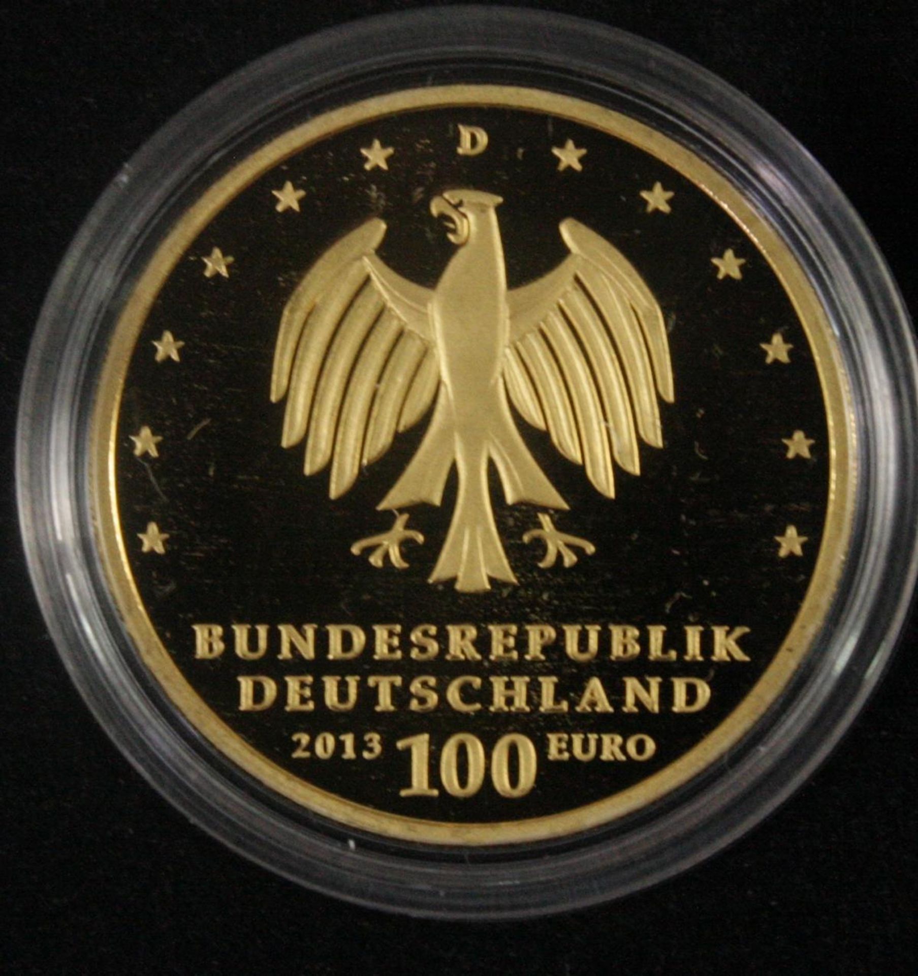 100 Euro Goldmünze 2013, UNESCO Welterbe Gartenreich Dessau-Wörlitz