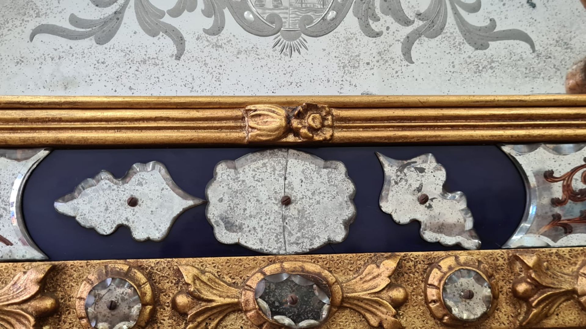 Prächtiger venezianischer Spiegel, 19. Jahrhundert - Image 7 of 7