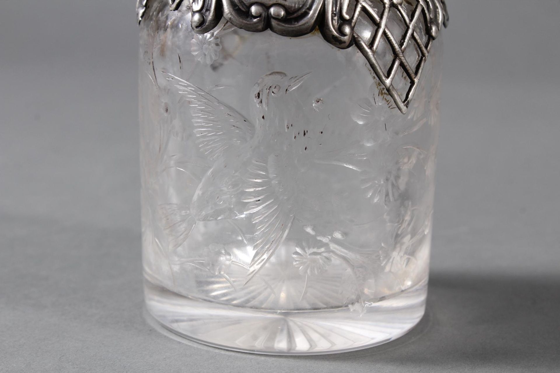 Glasflakon mit Silbermontur um 1880 - Image 11 of 13