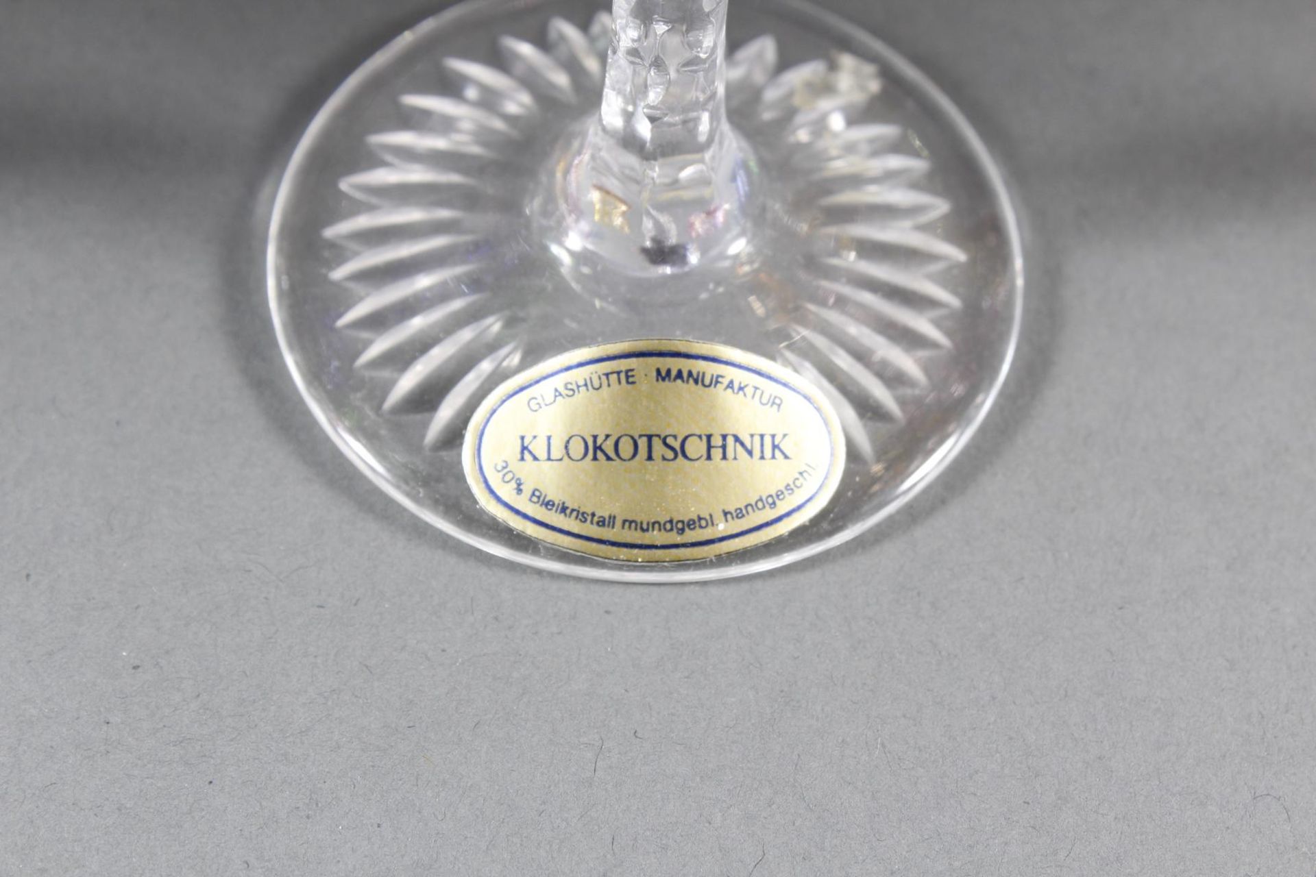 14 Wein- und Likör-Römer, Glashütte Klokotschnik - Image 4 of 5