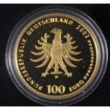 100 Euro Goldmünze 2003, UNESCO Weltkulturerbstadt Quedlinburg