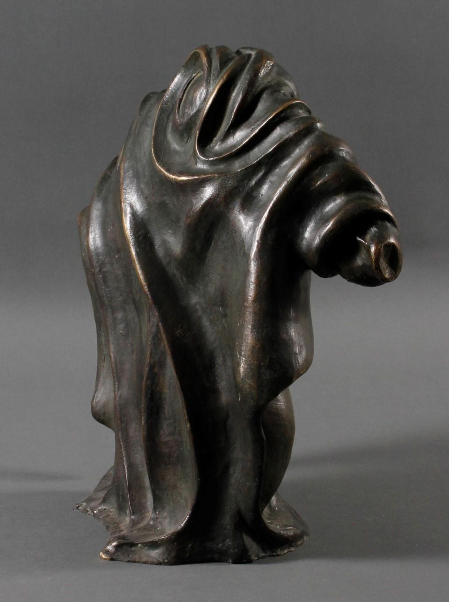 Bronzeskulptur „La Velata“ (die Verschleierte) Italien/Frankreich 1930er Jahre - Image 2 of 8