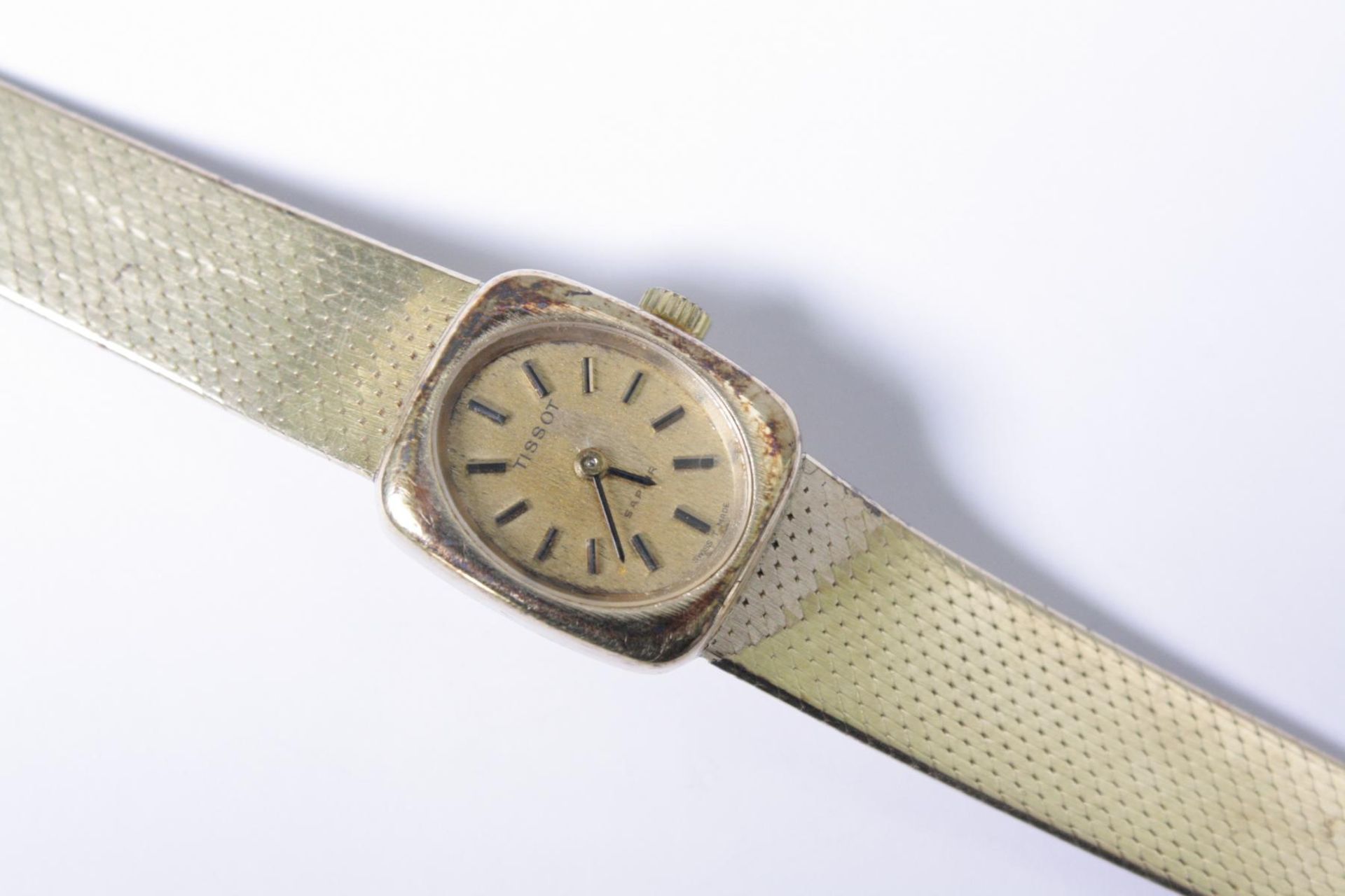 Tissot Damenarmbanduhr, 14 Karat Gelbgold - Image 2 of 3