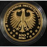 100 Euro Goldmünze 2009, UNESCO Welterbe - Römische Baudenkmäler, Dom und Liebfrauenkirche in Trier
