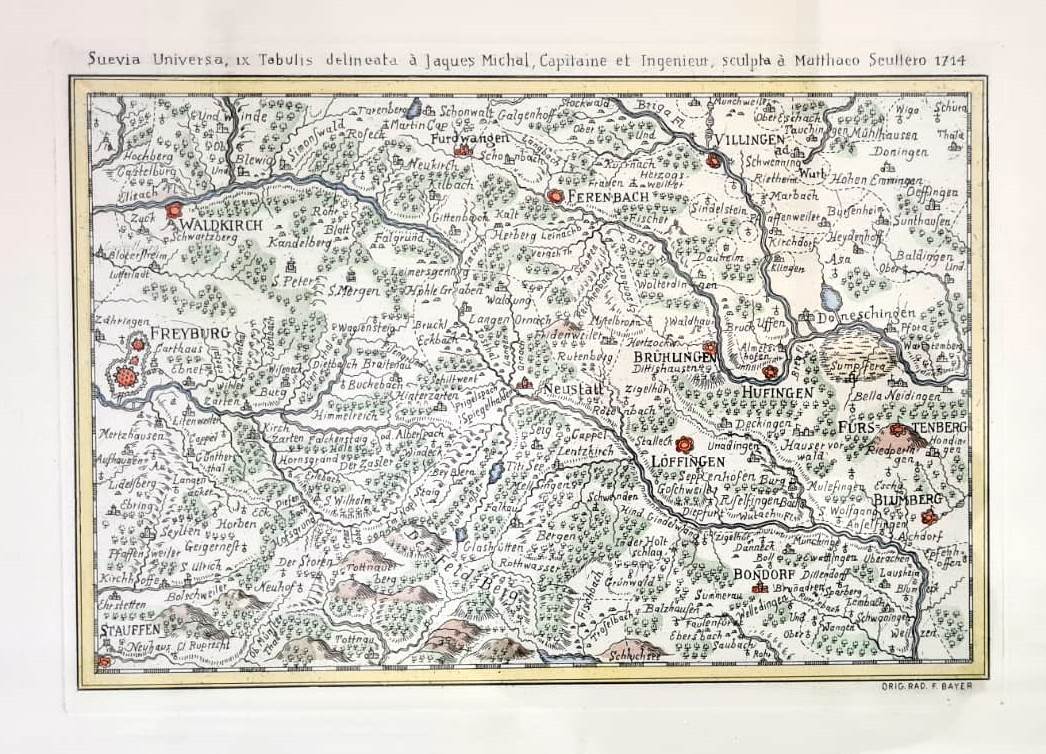 Zwei Landkarten, Kupferstich/Radierung, Koloriert - Image 3 of 3