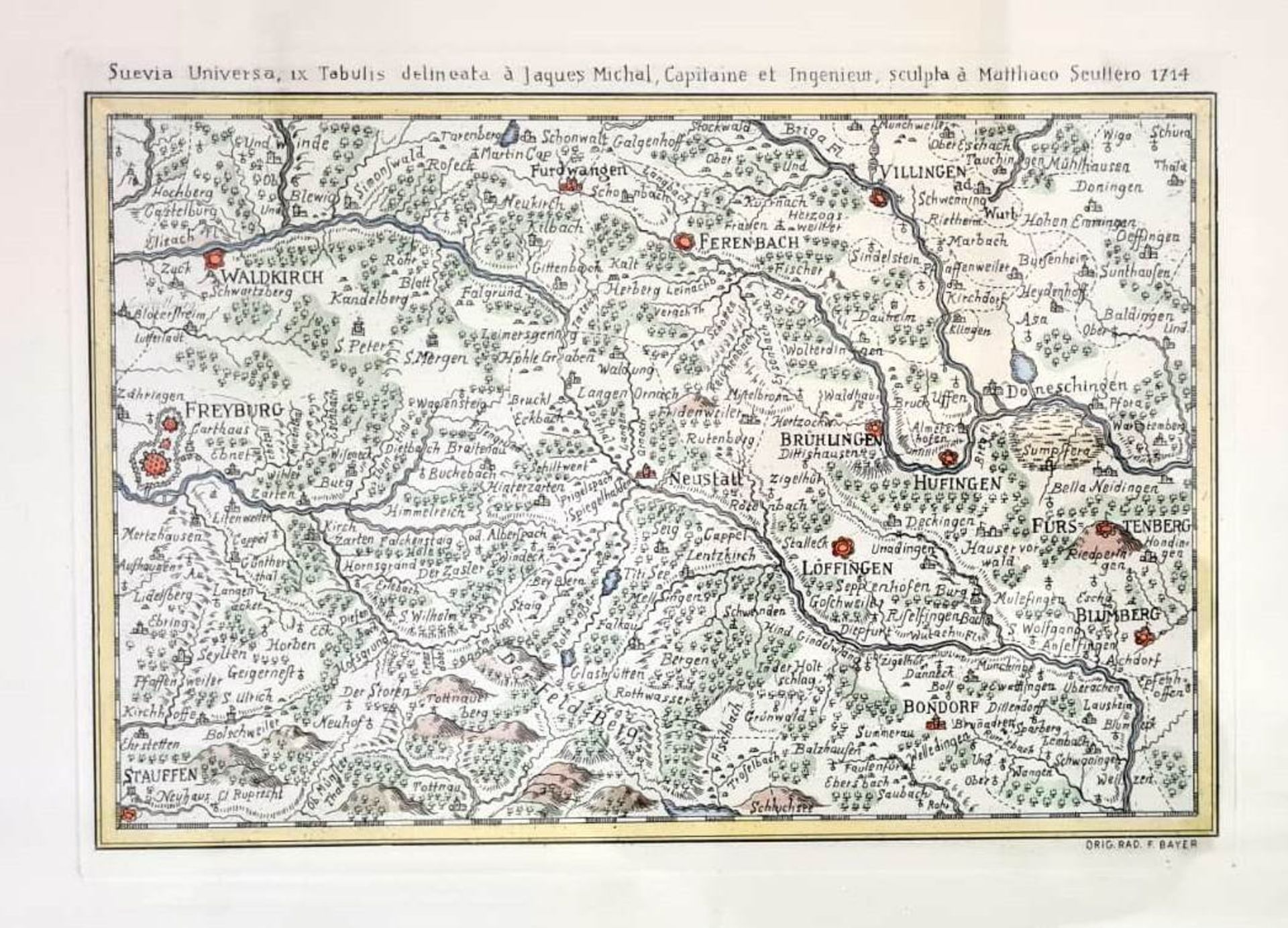 Zwei Landkarten, Kupferstich/Radierung, Koloriert - Bild 3 aus 3