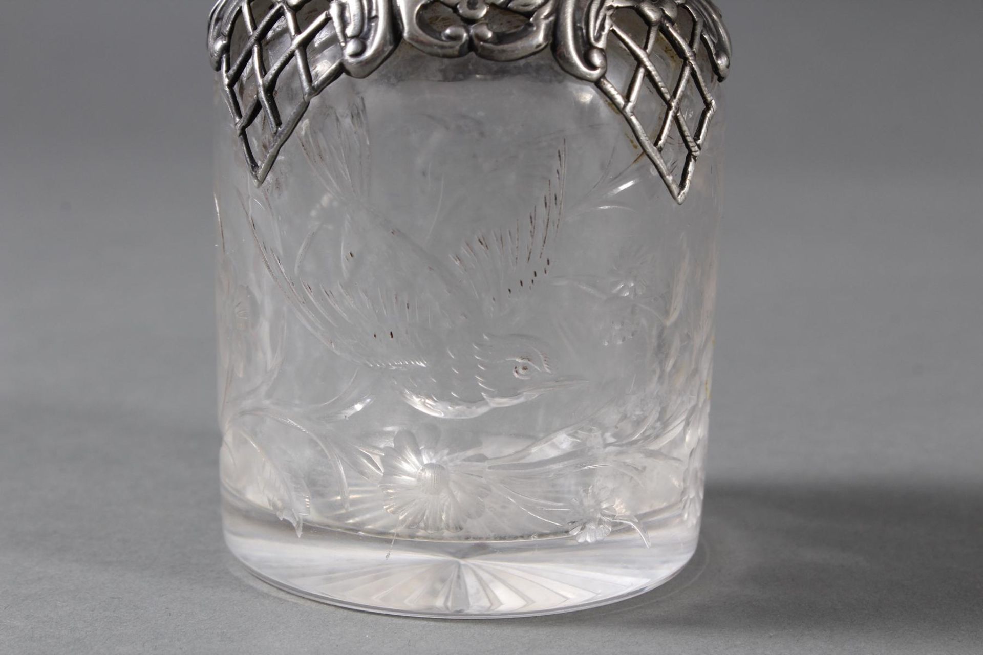 Glasflakon mit Silbermontur um 1880 - Image 12 of 13