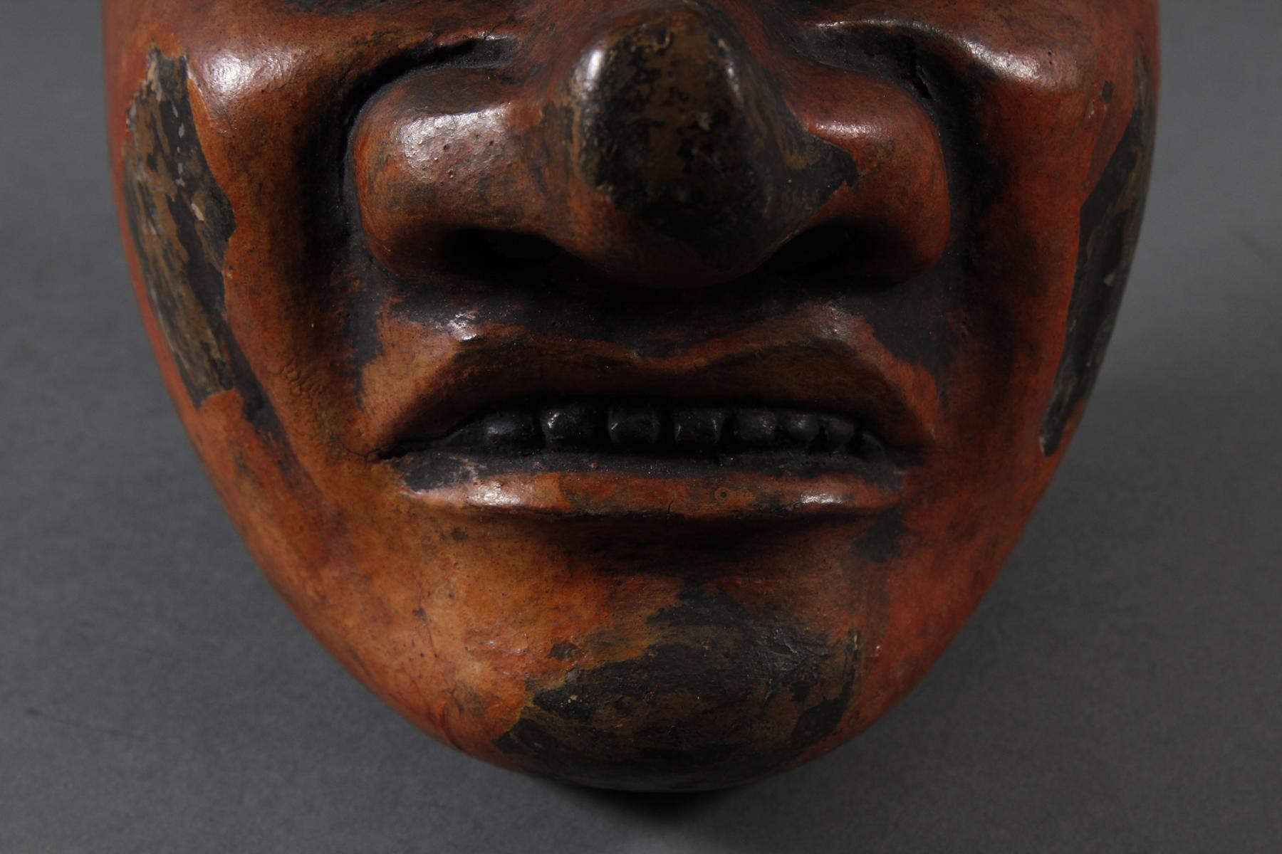 No-Maske, Holz, farbig gefasst, Japan 19./20. Jahrhundert - Image 2 of 7