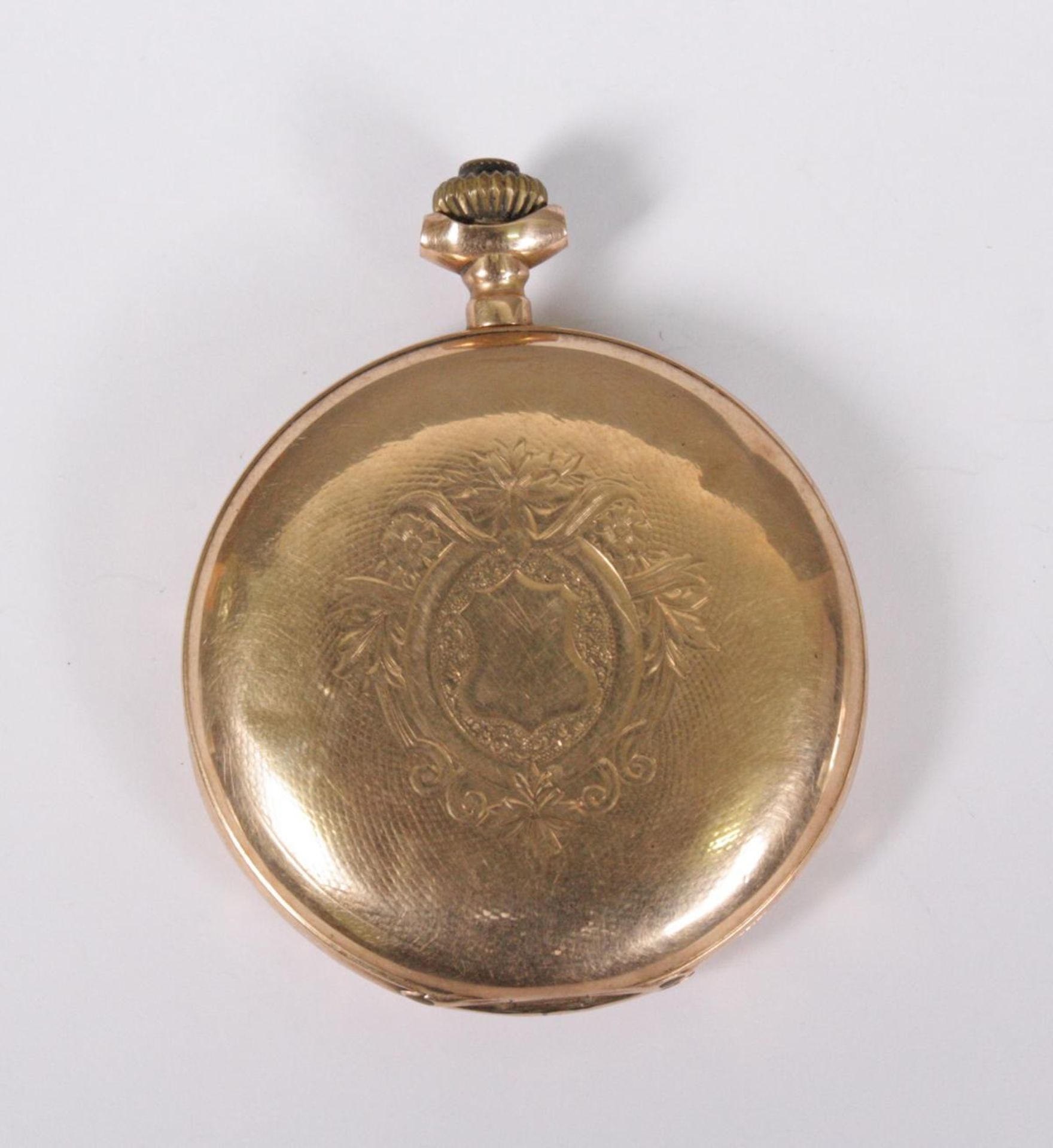 Goldene Herrentaschenuhr, 14 Karat Gelbgold - Image 2 of 7