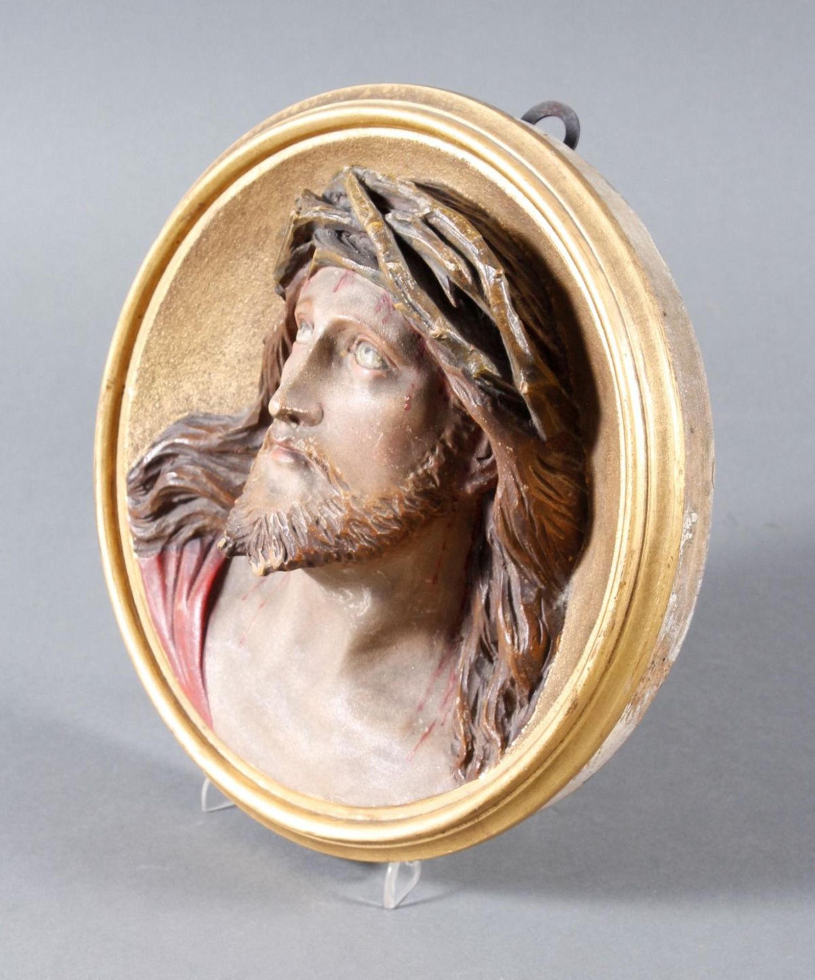 Holz Wandrelief, Christus, Süddeutsch um 1880 - Bild 4 aus 6