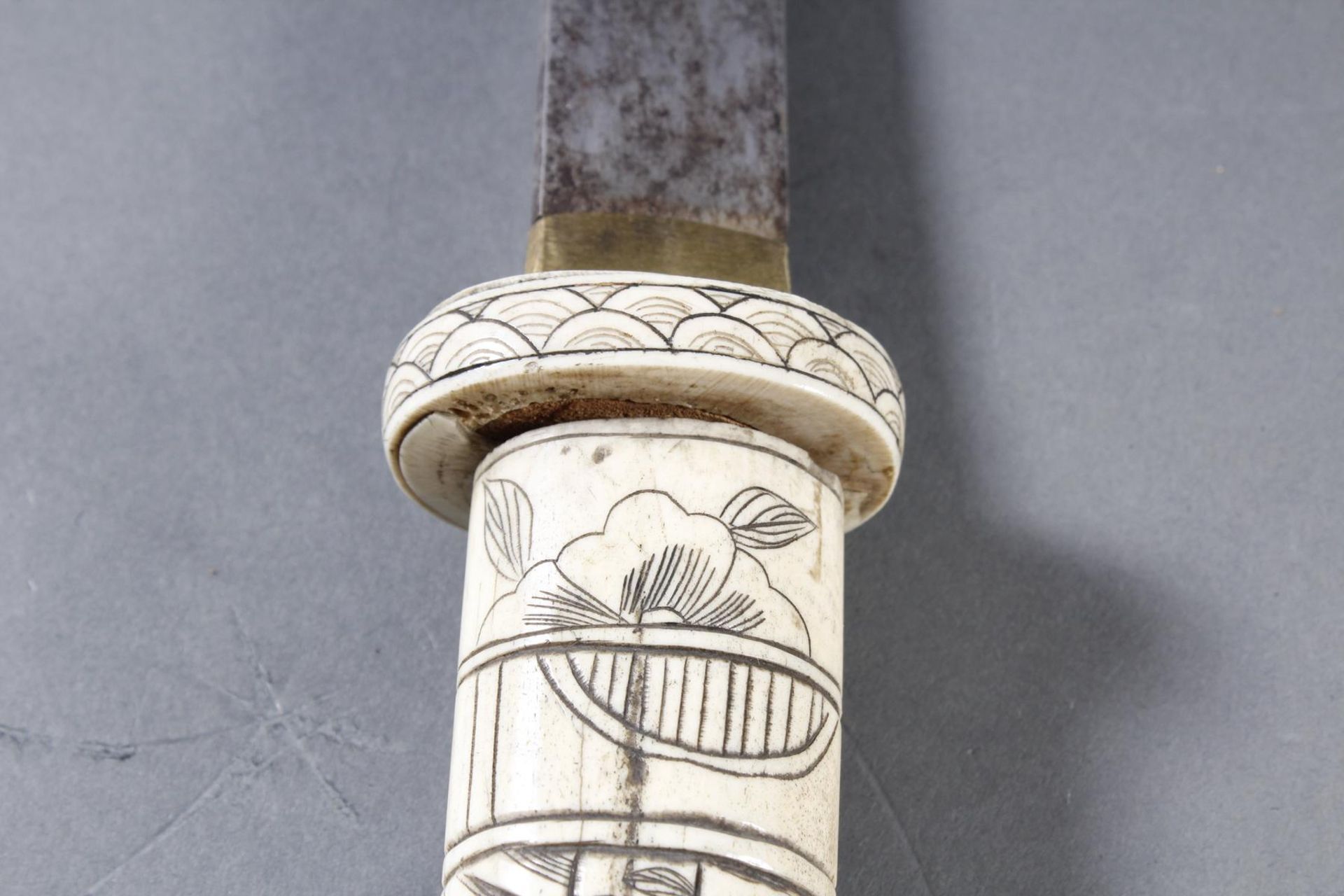 Kurzschwert aus Hirschhorn, Japan Meiji Periode - Image 8 of 12