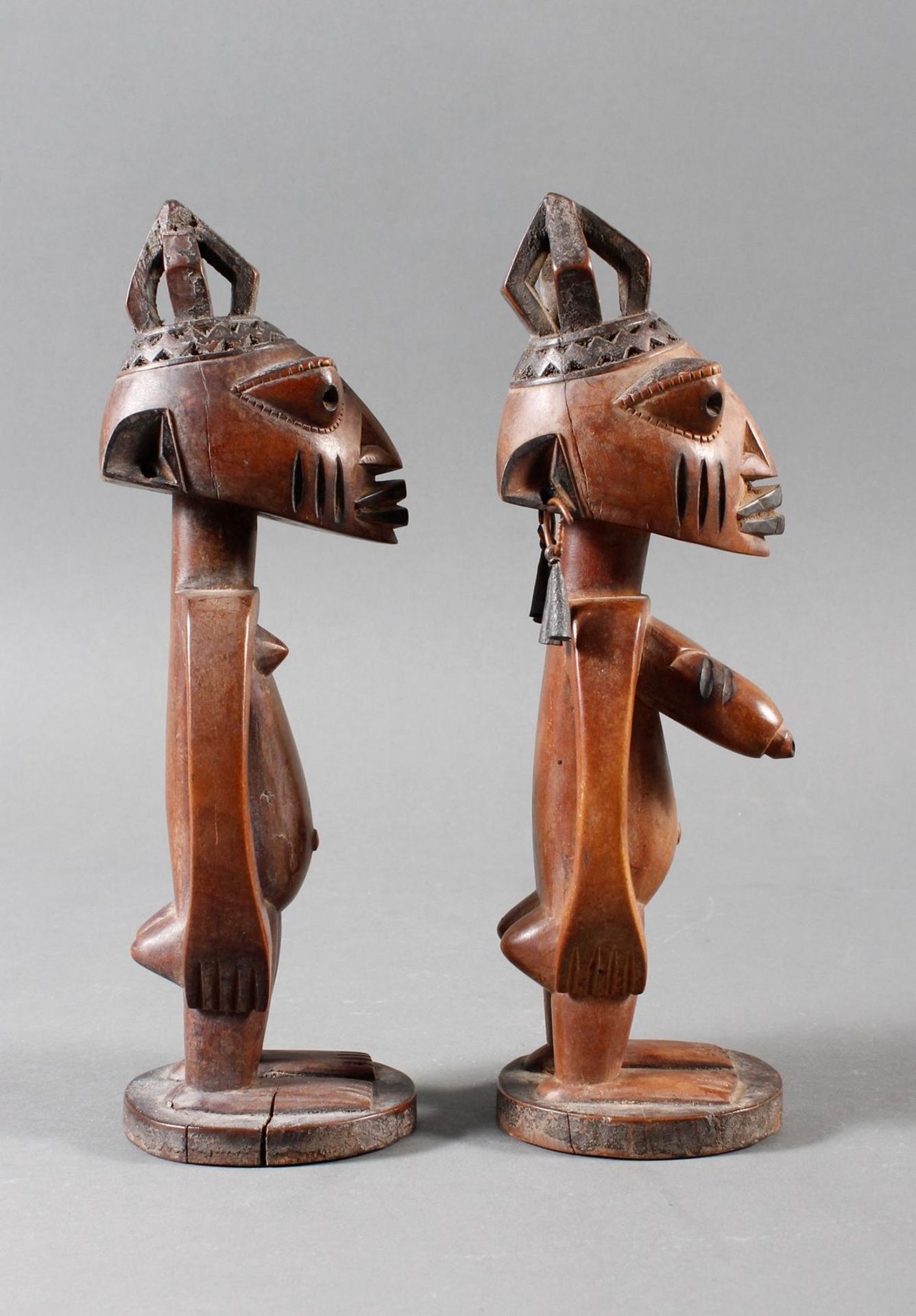 Männliche und Weibliche Zwillingsfiguren „ere ibedji“, Yoruba, Nigeria - Image 2 of 13