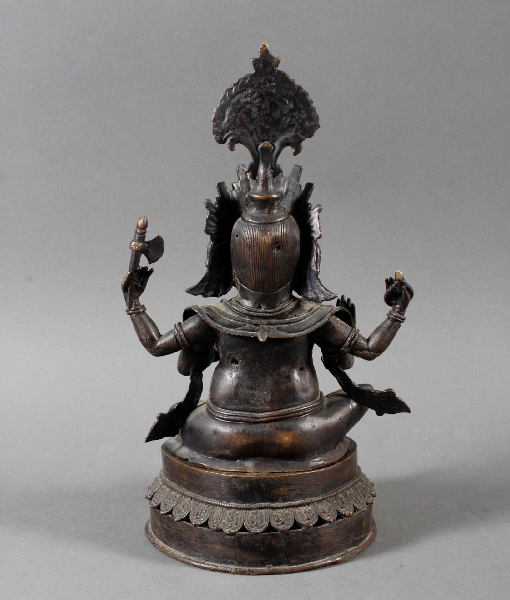 Bronze, Ganesha, Indien 17. / 18. Jahrhundert - Bild 3 aus 9