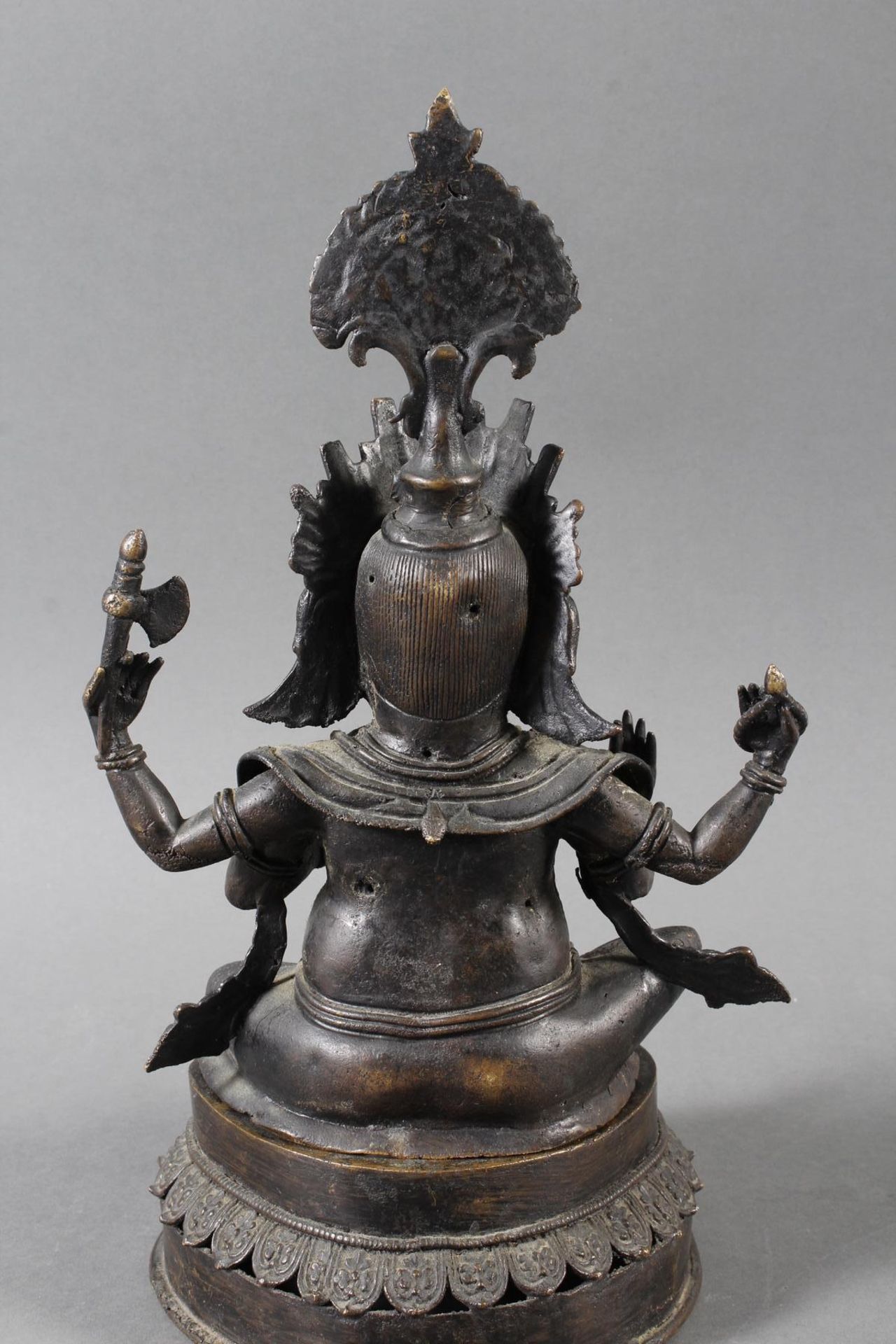 Bronze, Ganesha, Indien 17. / 18. Jahrhundert - Bild 4 aus 9