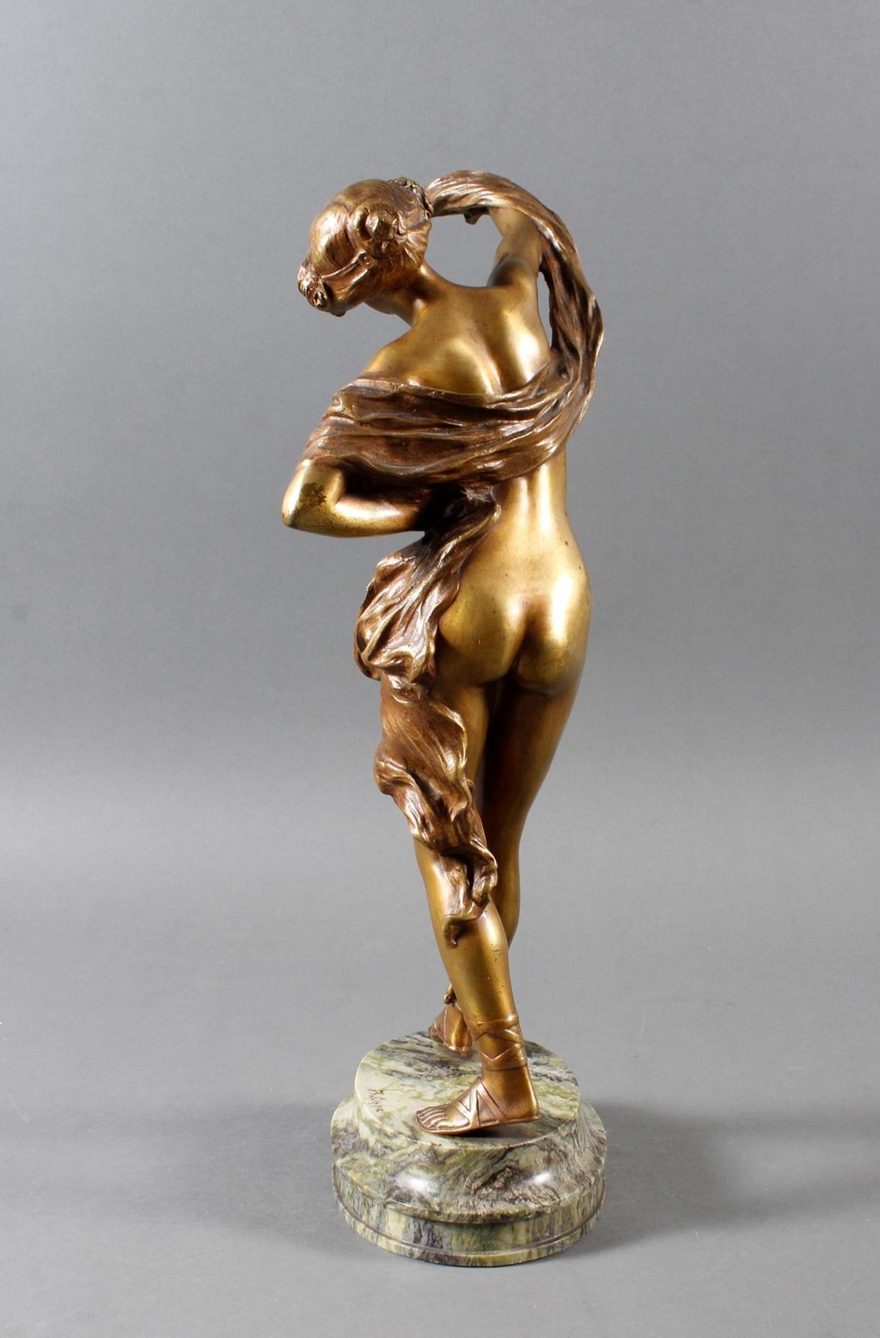 Bronzefigur, Weiblicher Akt, Paul Philippe um 1900 - Bild 8 aus 12