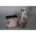 Zwei Keramik Vasen, Gunther Lambert und Eder Gmunden