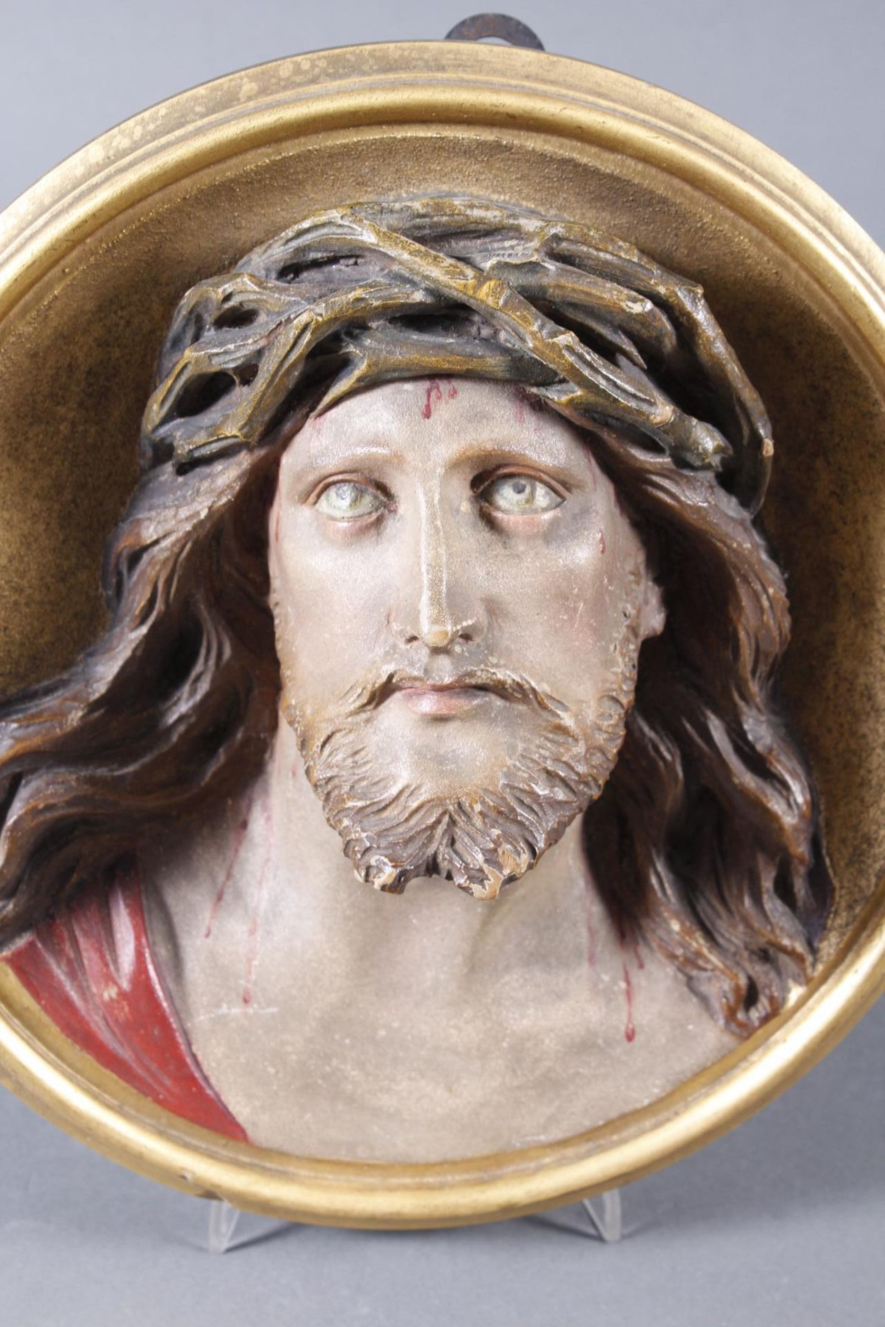 Holz Wandrelief, Christus, Süddeutsch um 1880 - Bild 2 aus 6