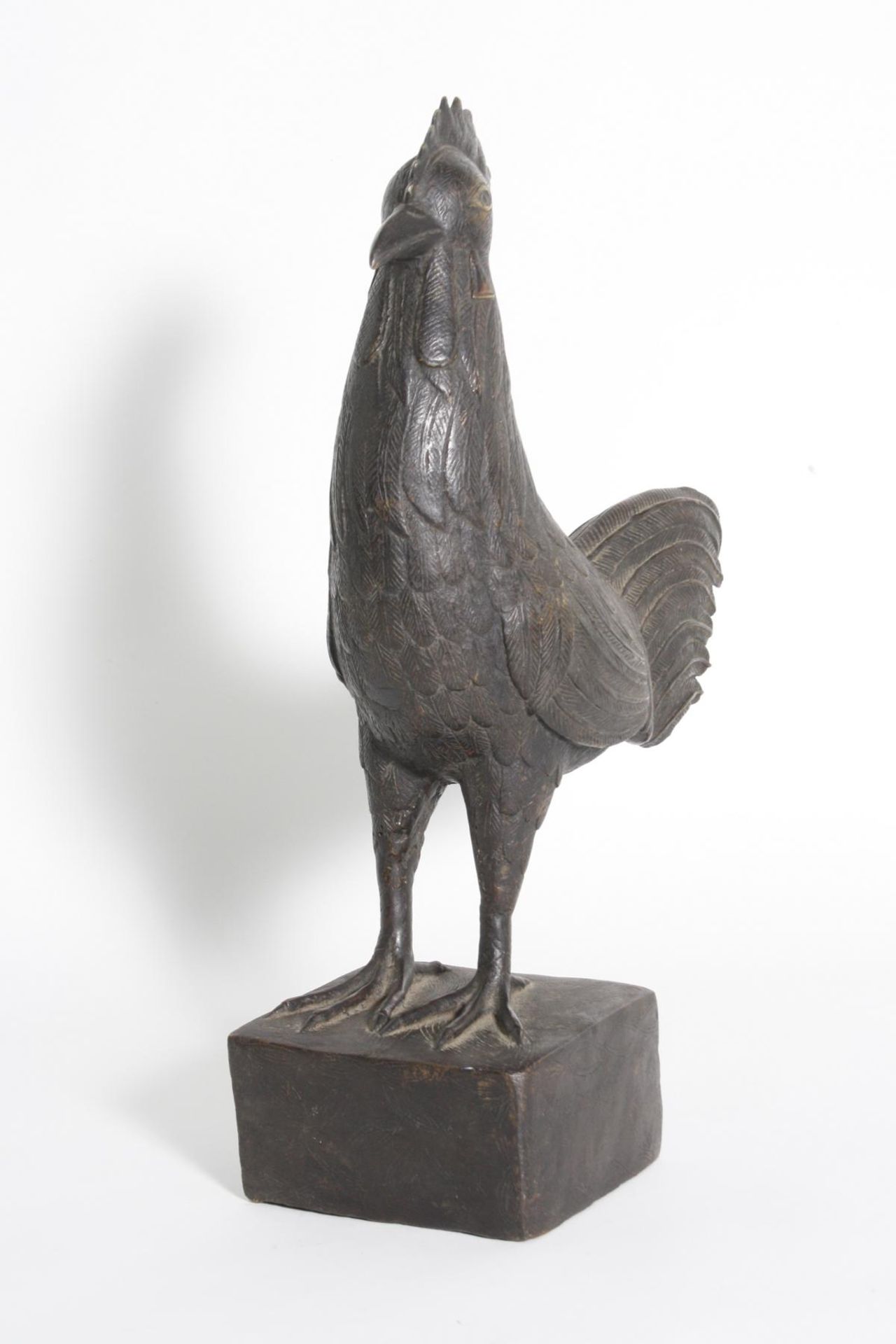 Bronze Hahn, Benin, Nigeria, 1. Hälfte 20. Jh. - Image 2 of 5