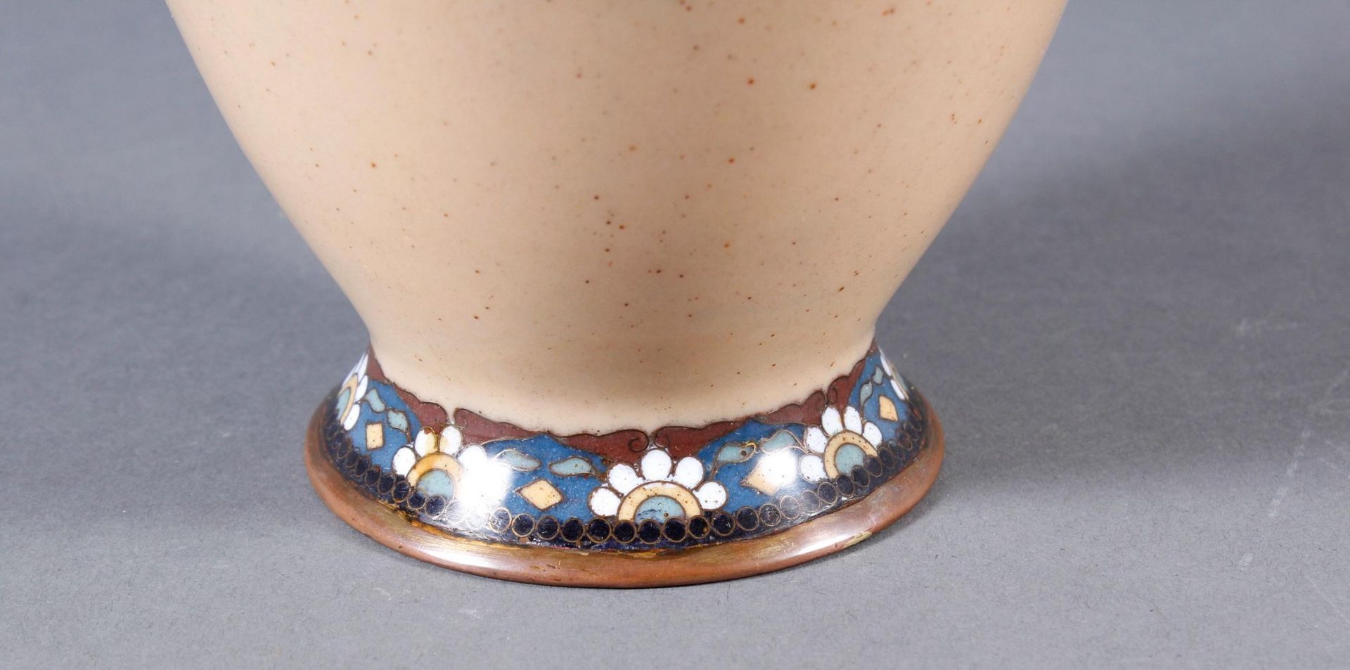 Cloisonné-Vase, Japan Meiji Periode - Bild 3 aus 9
