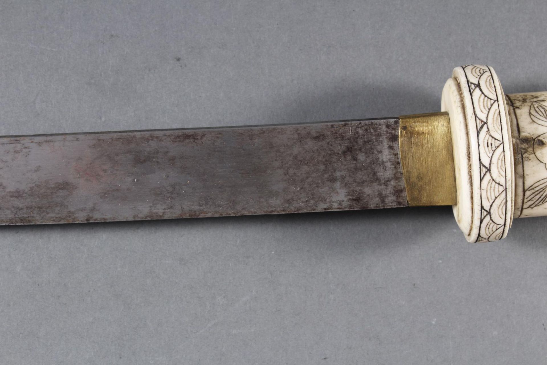 Kurzschwert aus Hirschhorn, Japan Meiji Periode - Image 4 of 12
