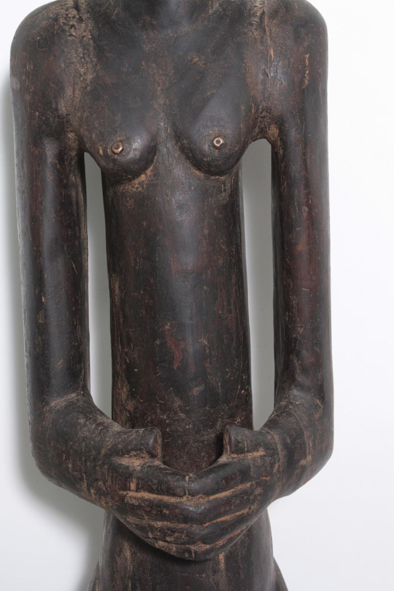 Große Figur, wohl "Eshu", Yoruba, Nigeria , 1. Hälfte 20. Jh. - Image 3 of 11