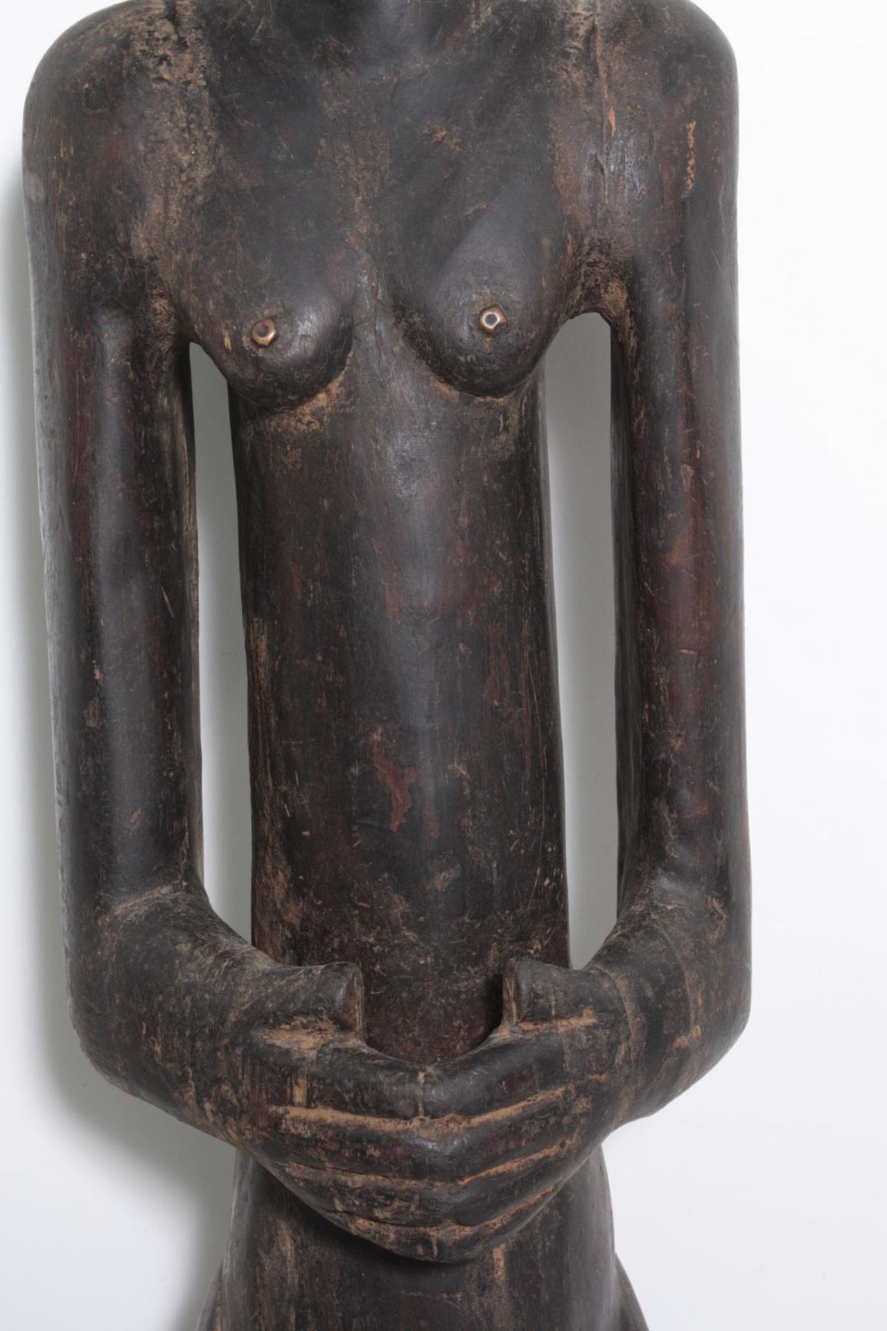 Große Figur, wohl "Eshu", Yoruba, Nigeria , 1. Hälfte 20. Jh. - Bild 3 aus 11