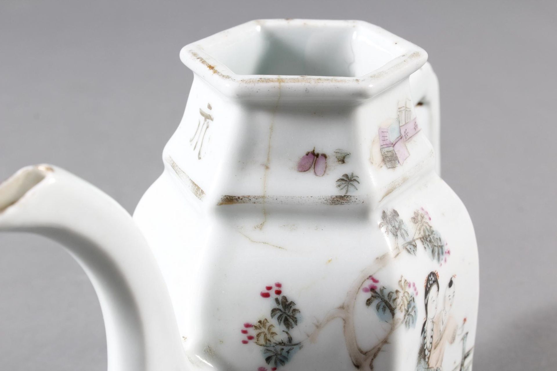 Porzellan Teekann, China, 19. Jahrhundert - Image 12 of 15