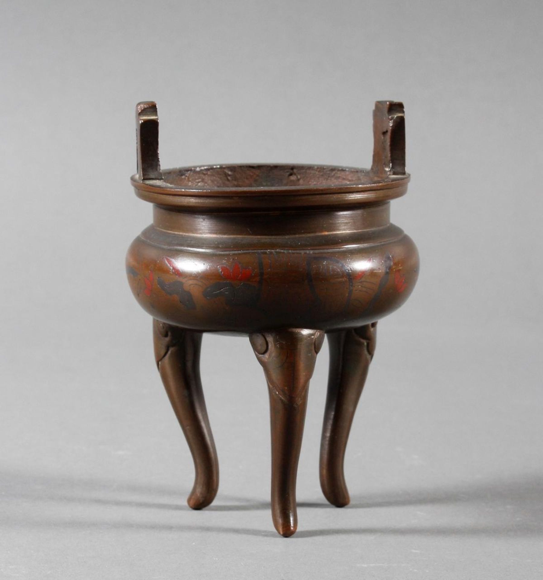 Bronze Räuchergefäß, China oder Japan, 19. Jahrhundert