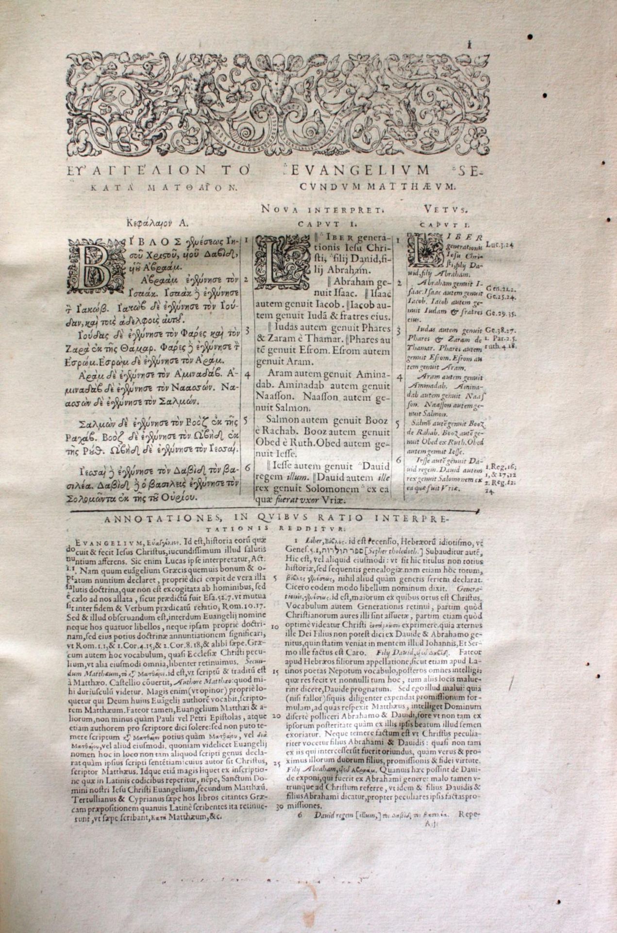 Griechische-Lateinische Bibel, Novum Testamentum 1582 - Bild 7 aus 23