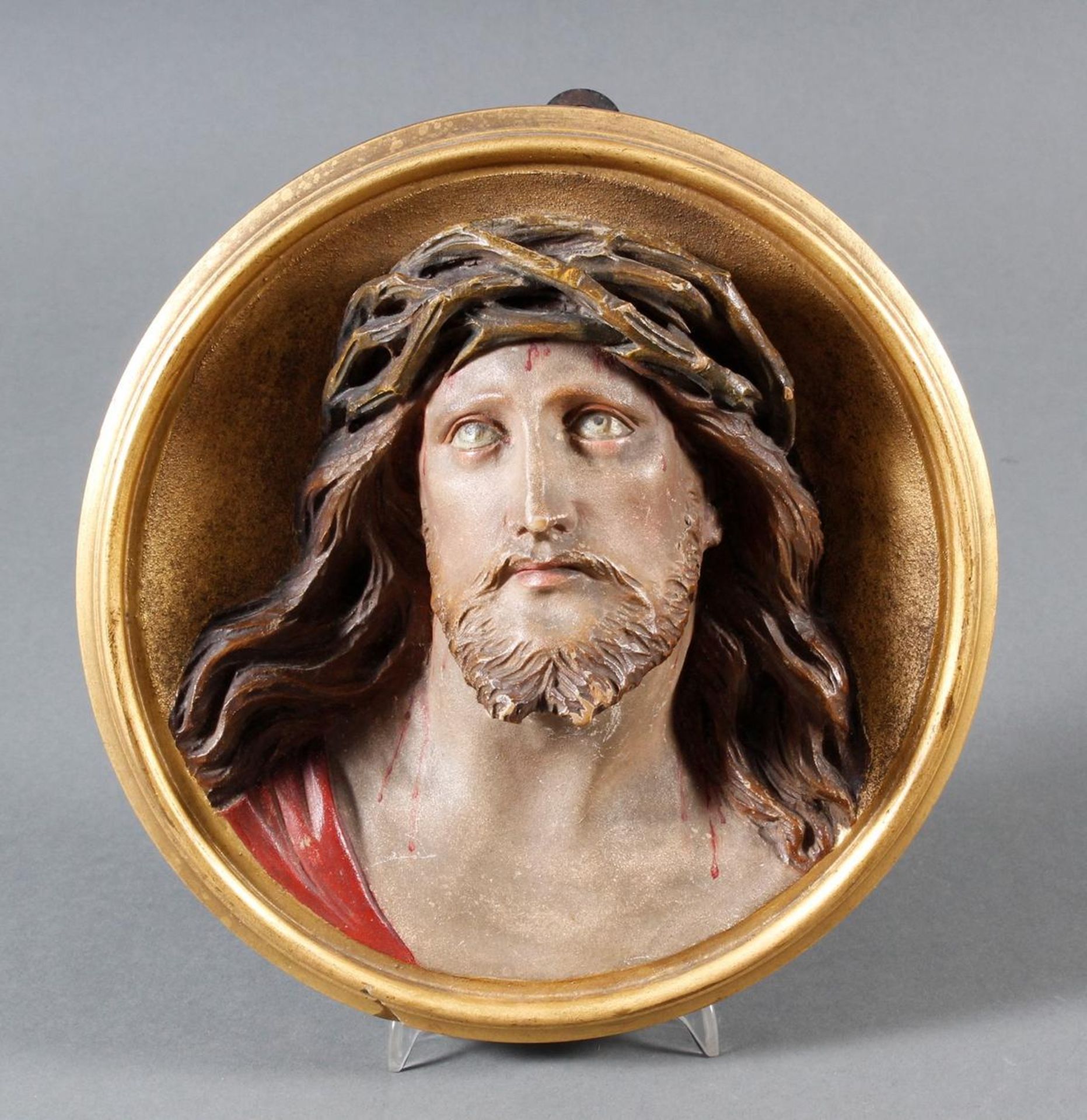 Holz Wandrelief, Christus, Süddeutsch um 1880