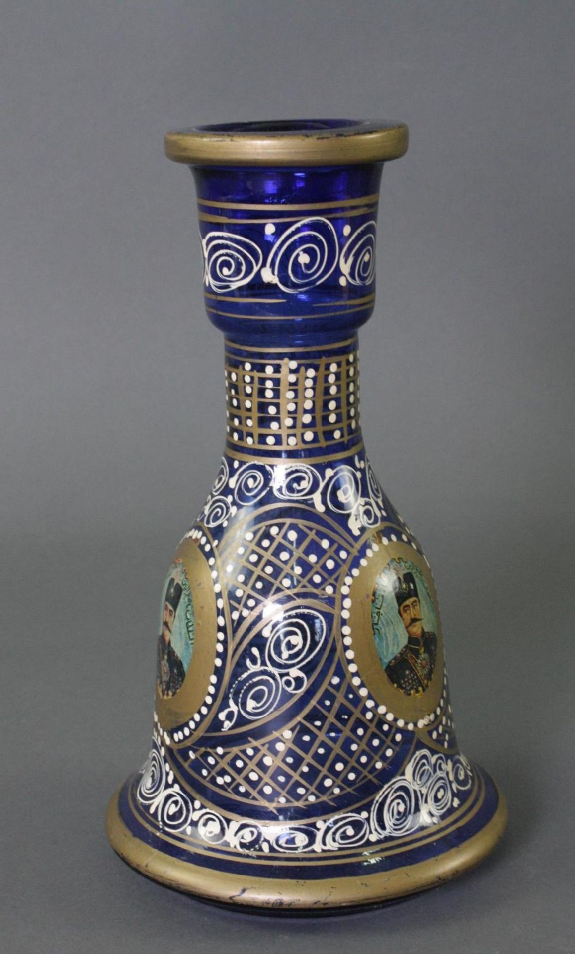 Glasgefäß, Standfuß für El Nefes Shisha, Iran, 20. Jahrhundert - Image 2 of 4