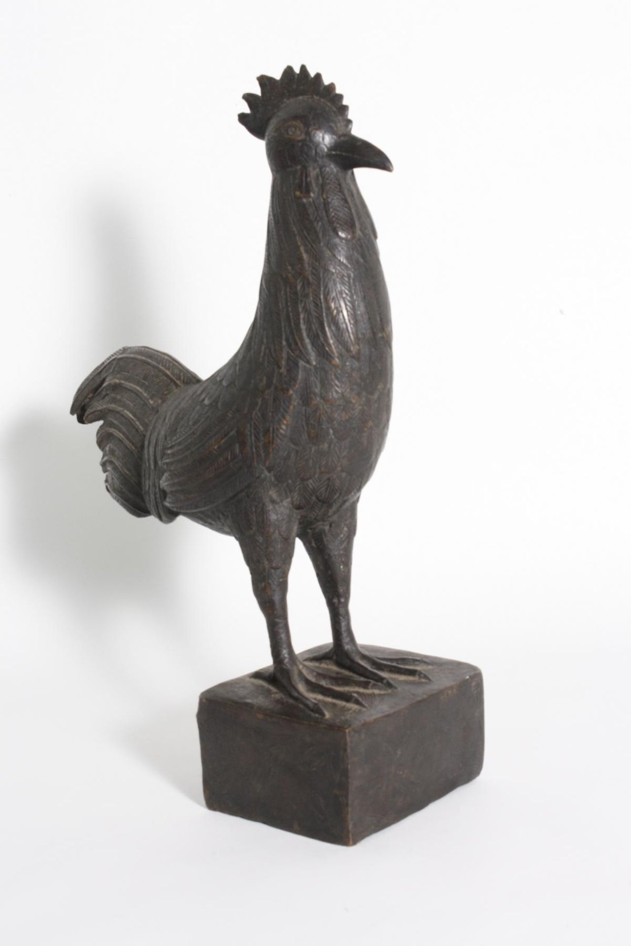 Bronze Hahn, Benin, Nigeria, 1. Hälfte 20. Jh.