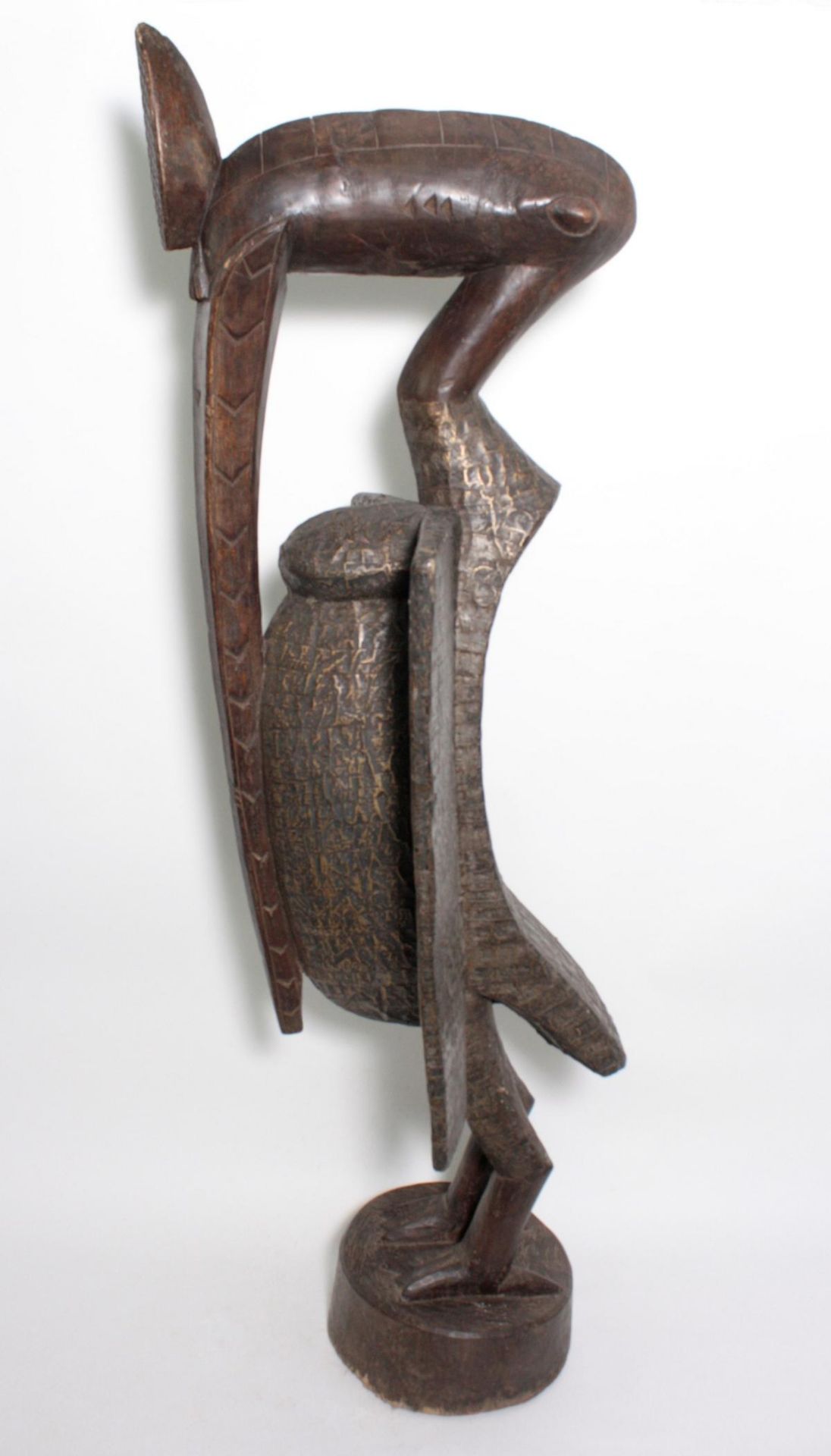 Imposante Vogelfigur, "Calao", Senufo, Elfenbeinküste, 1. Hälfte 20. Jh. - Bild 9 aus 11