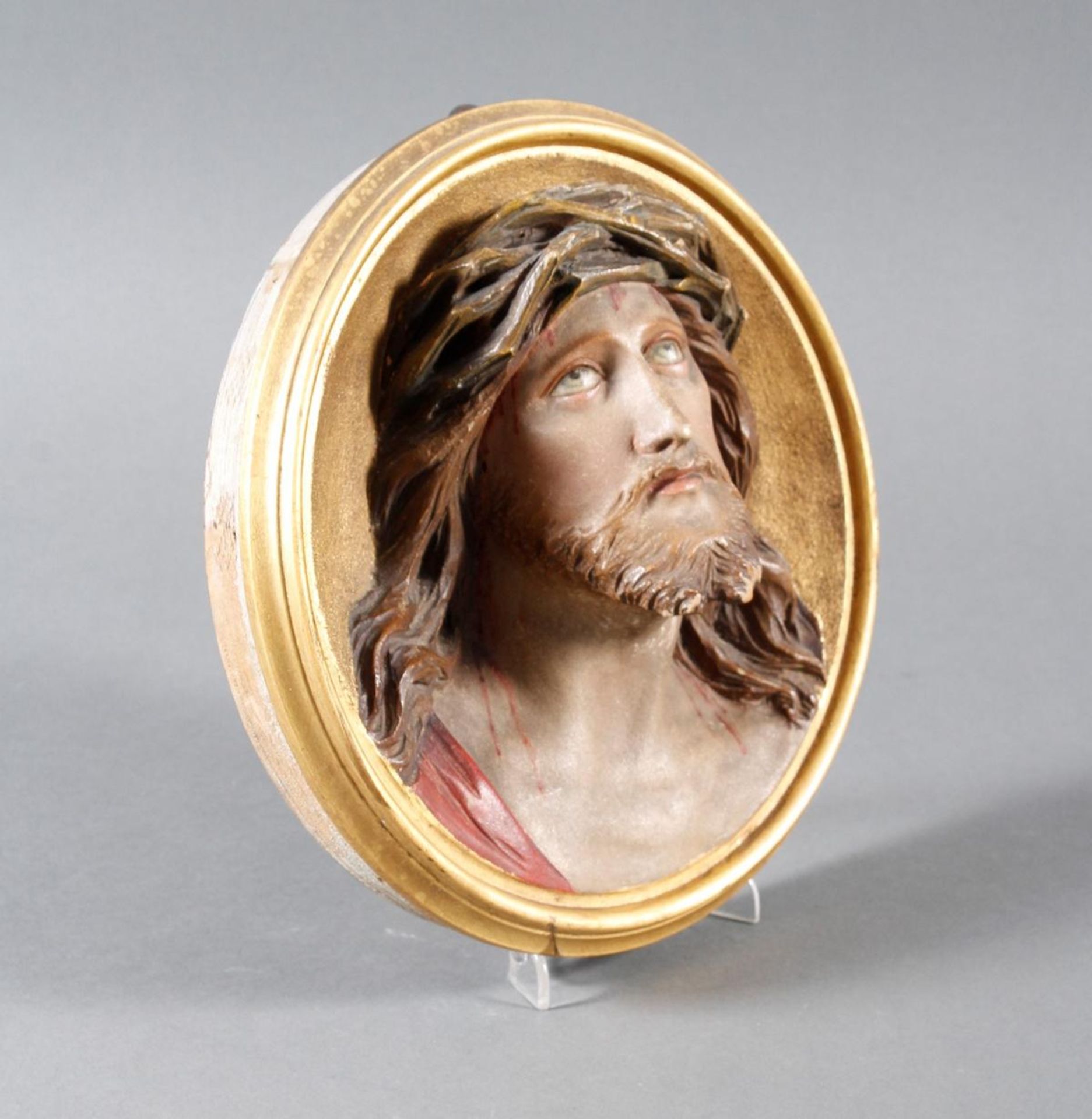 Holz Wandrelief, Christus, Süddeutsch um 1880 - Bild 3 aus 6