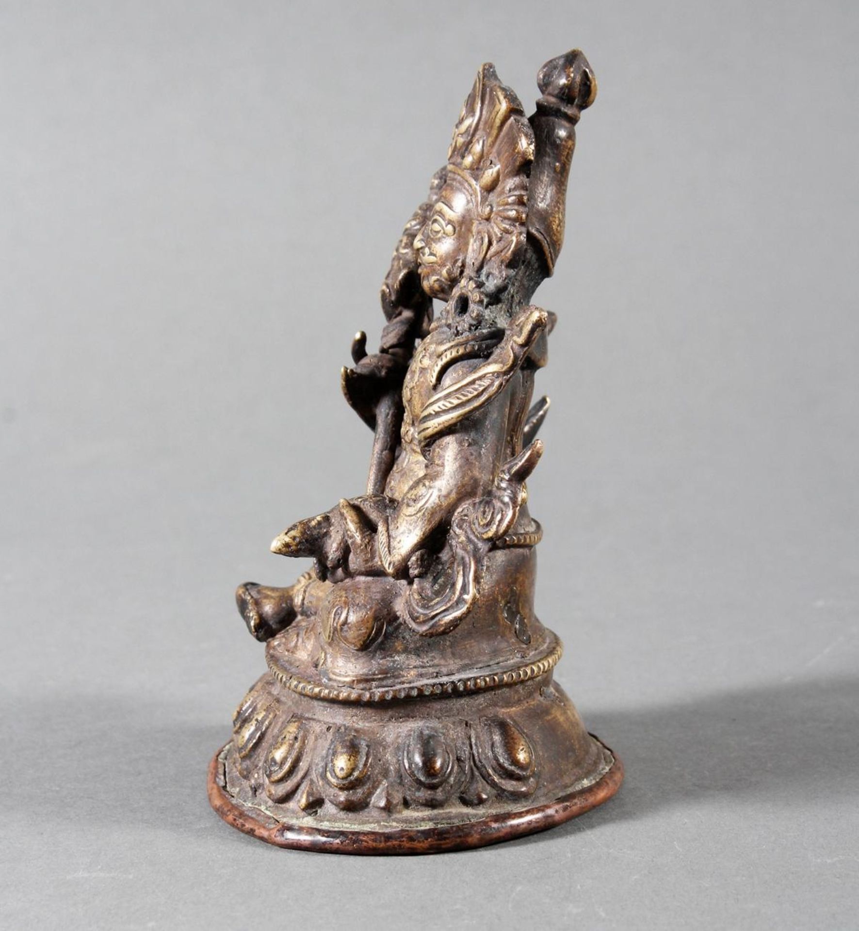 Bronze des Vaishravana, Tibet 17. / 18. Jahrhundert - Image 5 of 7