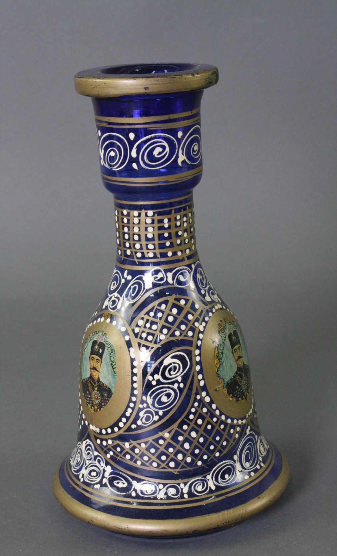 Glasgefäß, Standfuß für El Nefes Shisha, Iran, 20. Jahrhundert - Bild 3 aus 4
