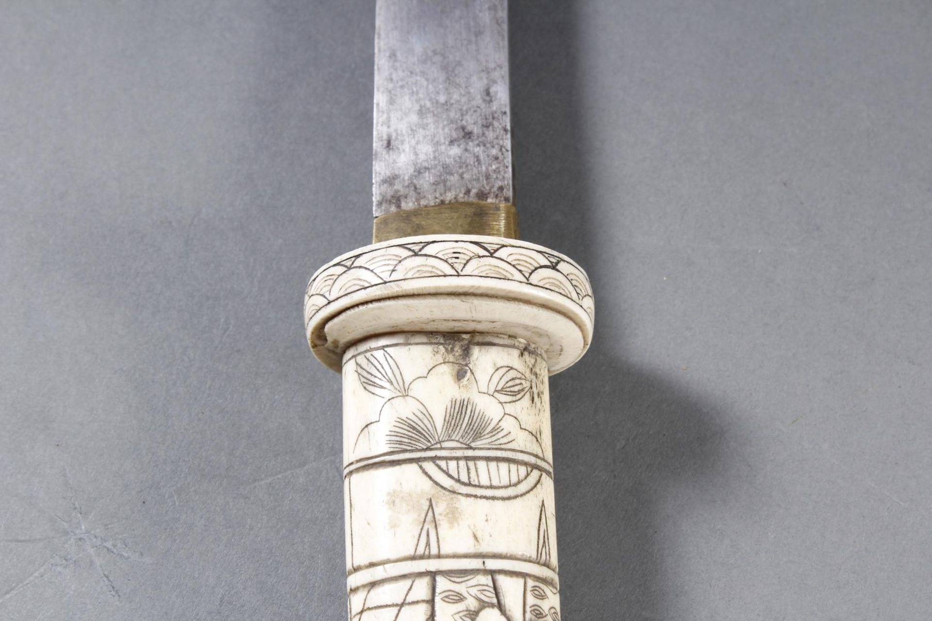 Kurzschwert aus Hirschhorn, Japan Meiji Periode - Image 9 of 12