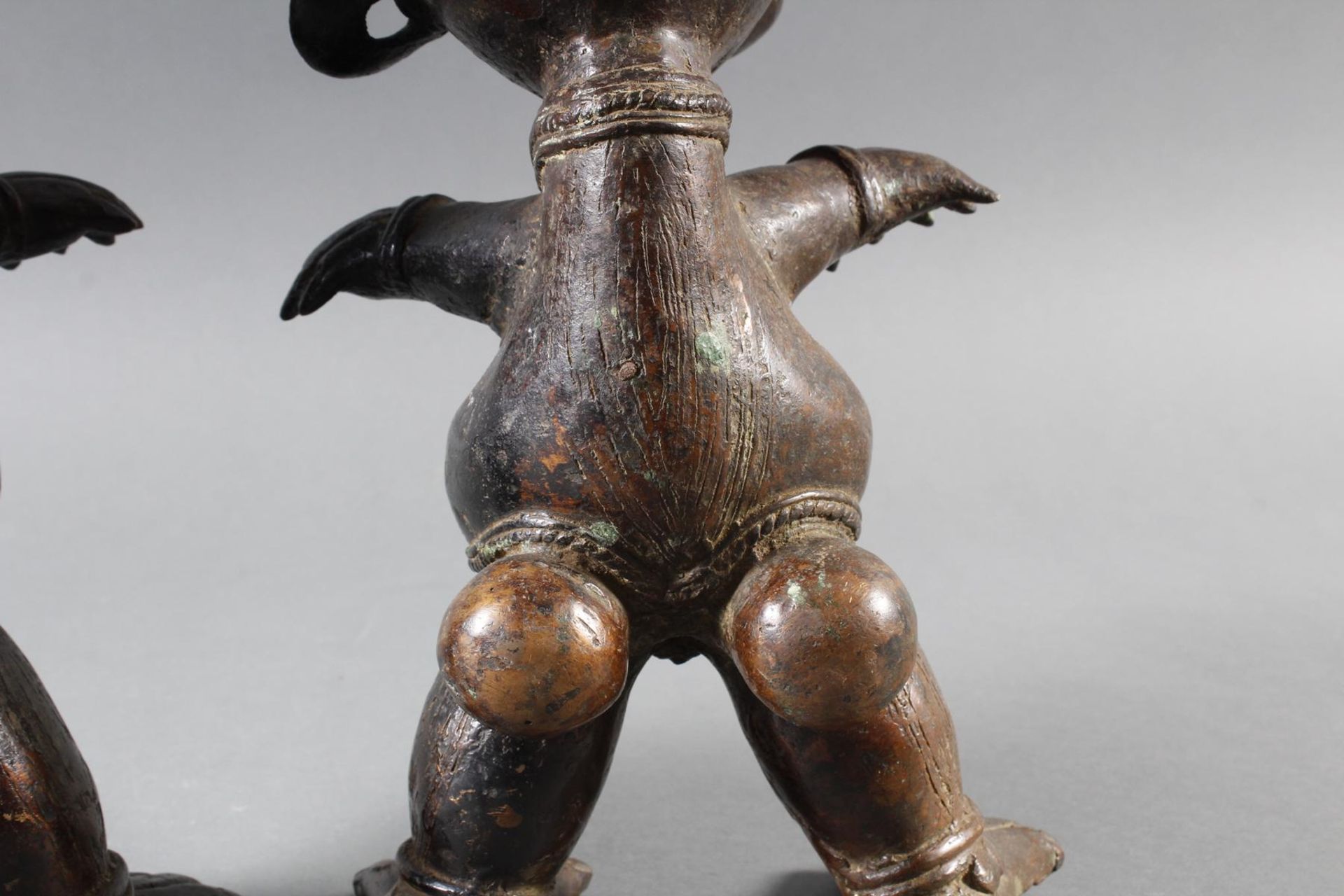 Paar Bronze-Hofzwergenpaar, Bamileke / Kamerun - Bild 8 aus 14
