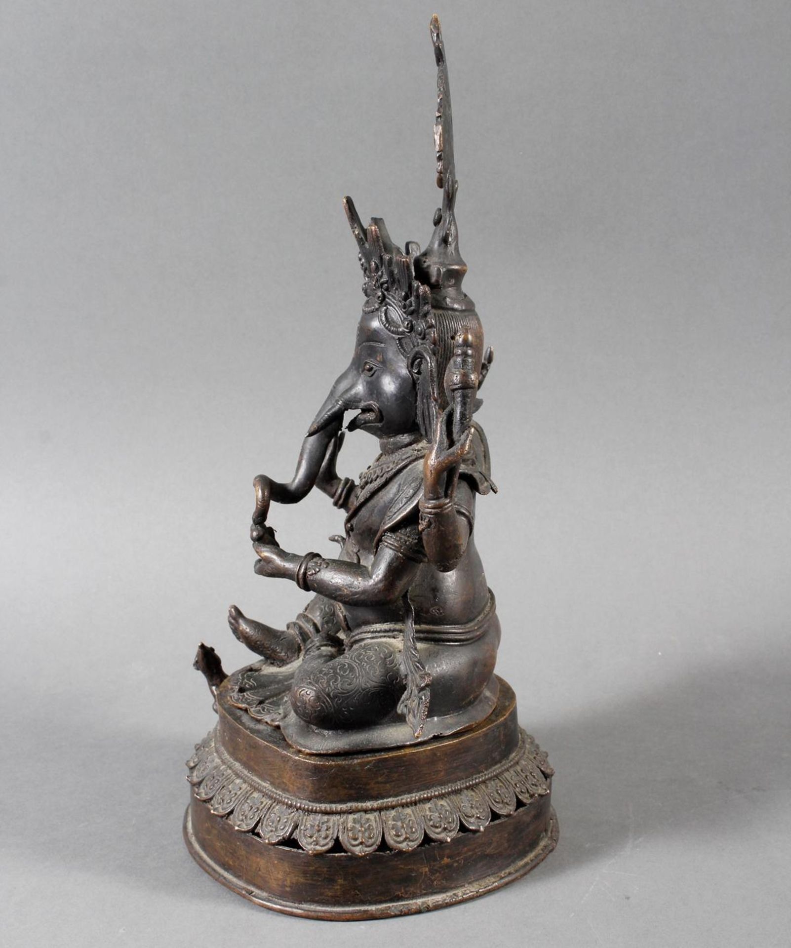 Bronze, Ganesha, Indien 17. / 18. Jahrhundert - Image 5 of 9