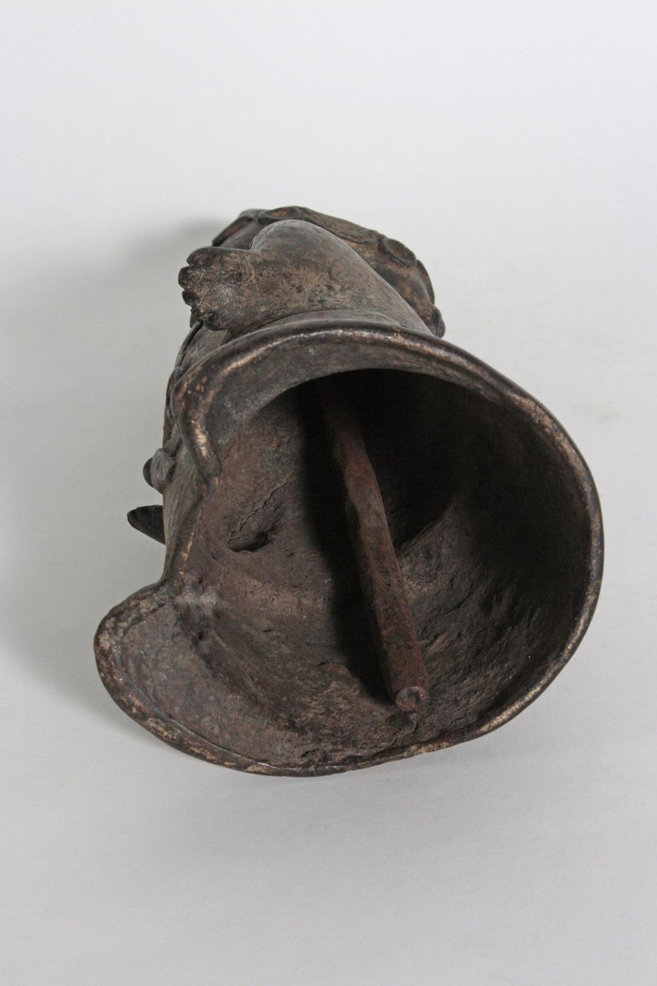 Bronze-Doppelkopf-Glocke, Benin, Nigeria, 1. Hälfte 20. Jh. - Bild 5 aus 5