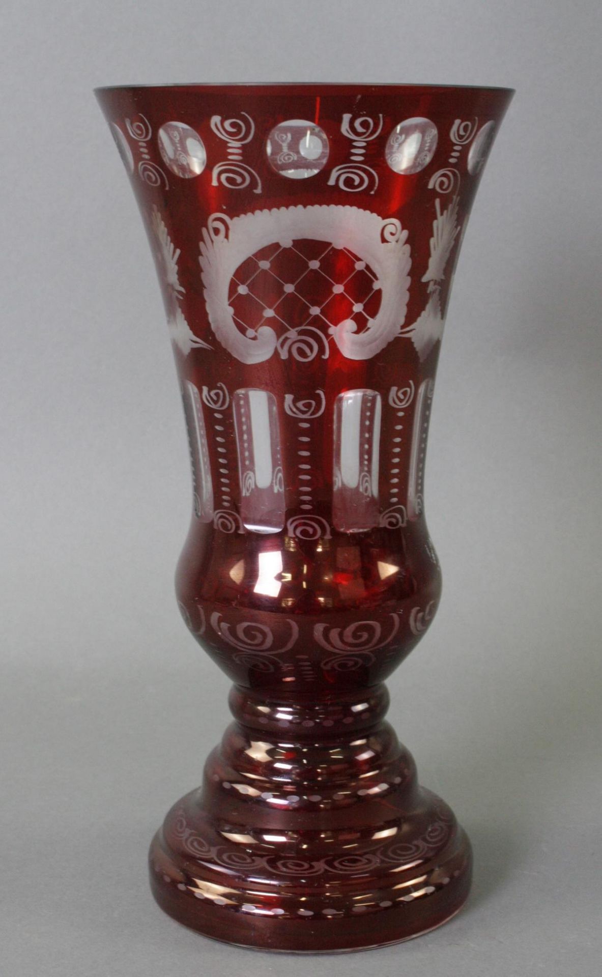 Große Vase, Böhmen 1. Hälfte 20. Jahrhundert - Image 3 of 4