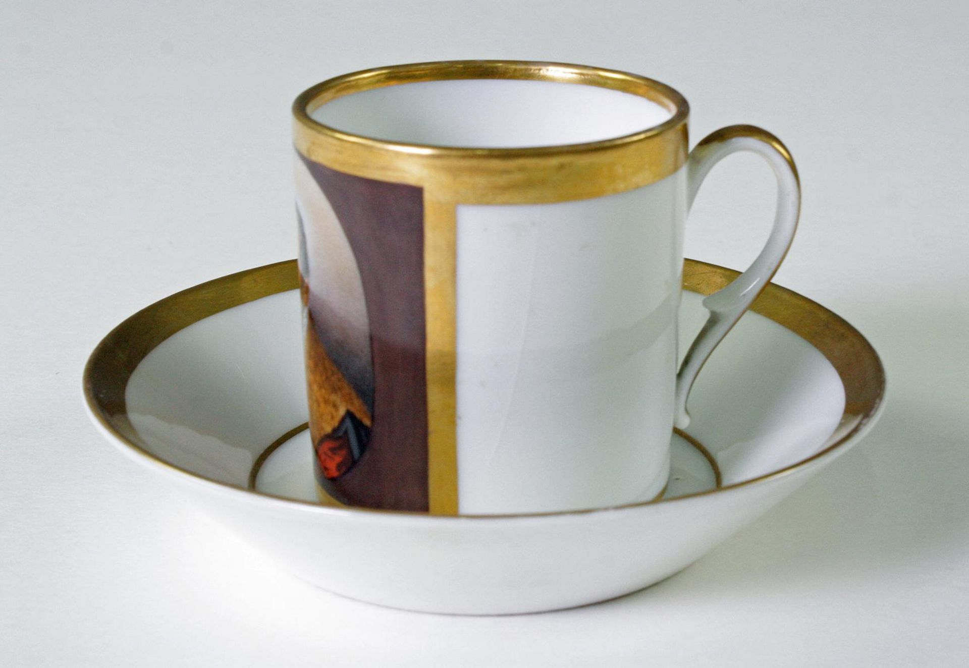 Biedermeier Tasse mitte 19. Jahrhundert - Bild 2 aus 5