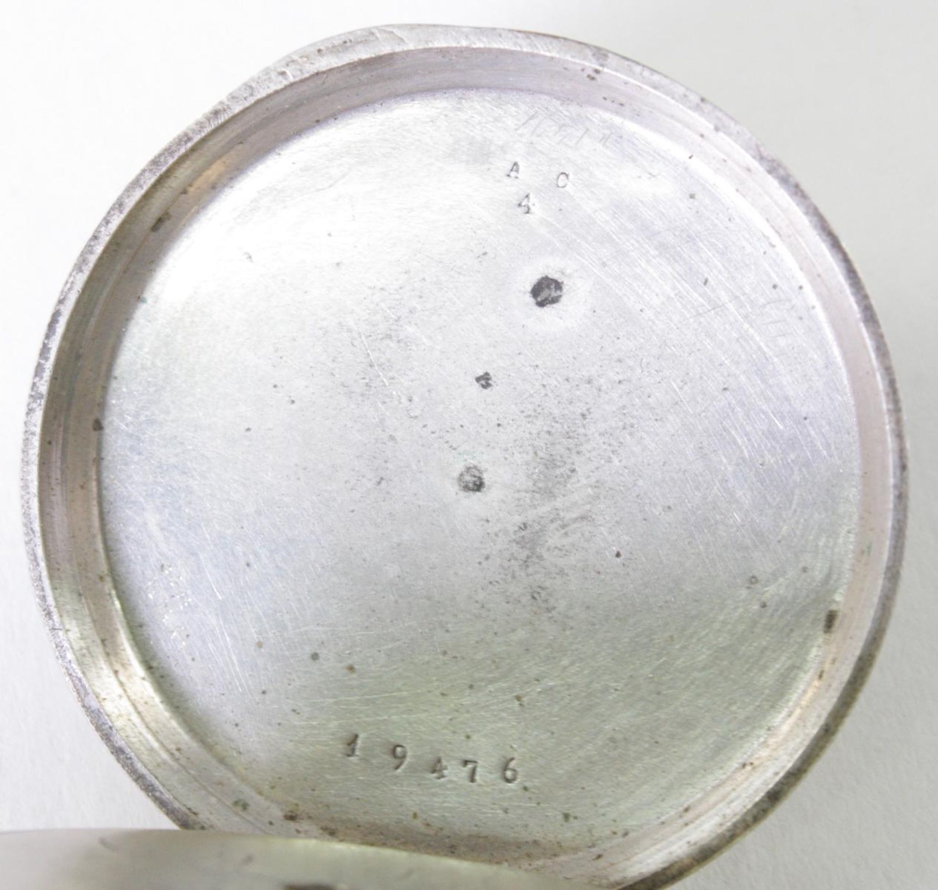 Silberne Biedermeier Taschenuhr mit Anhänger - Bild 4 aus 4
