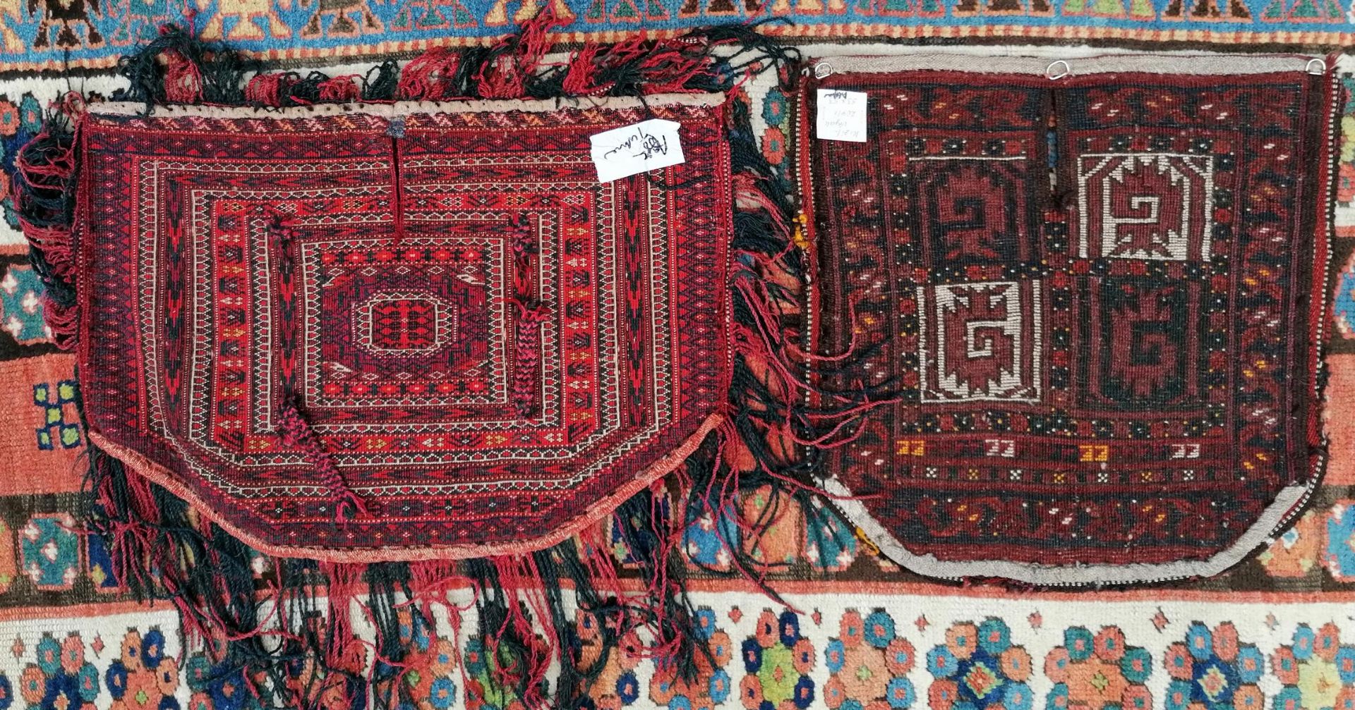 2 Satteldecken, Turkmenisch um 1900 - Image 2 of 2