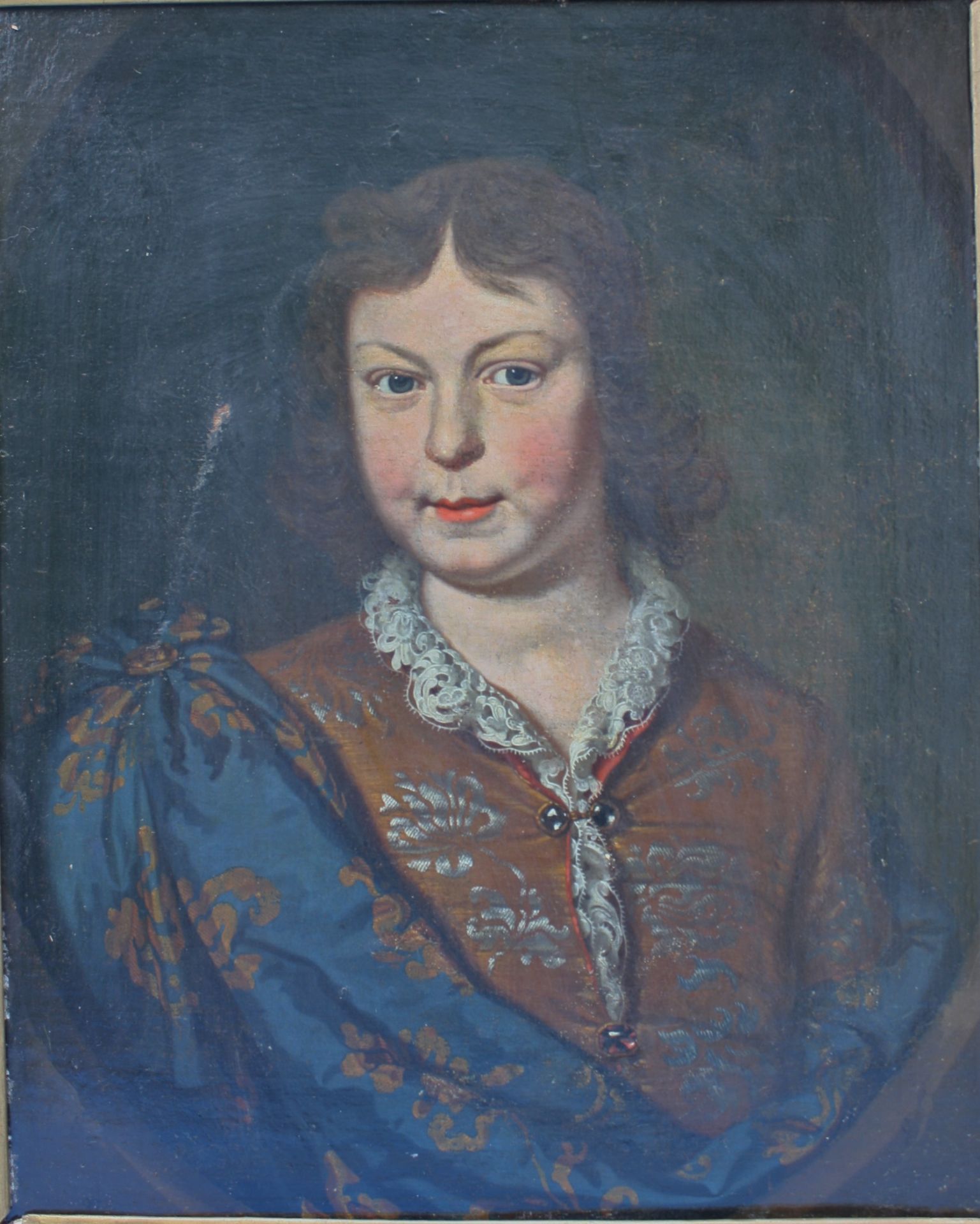 Unbekannter Künstler, Portrait wohl Ludwig XV - Image 3 of 4