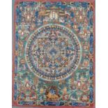 Thangka-Mandala, Tibet 20. Jahrhundert