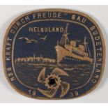 Veranstaltungsabzeichen: NSG KDF Gau Sudetenland - Helgoland - 1939